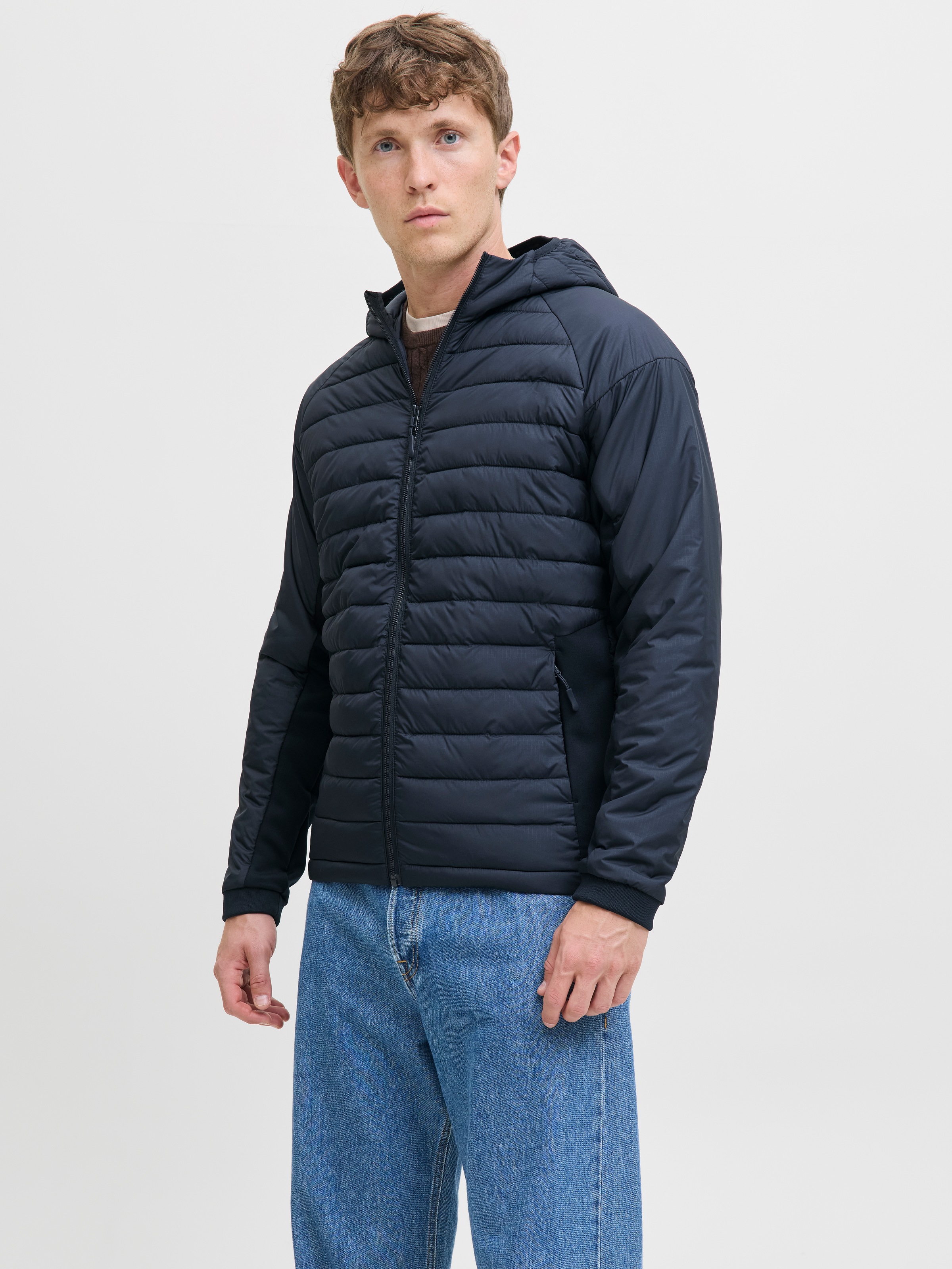 Jack & Jones Steppjacke »Jjestate Hybrid Jacket Noos« Mit Kapuze Mit Kapuze