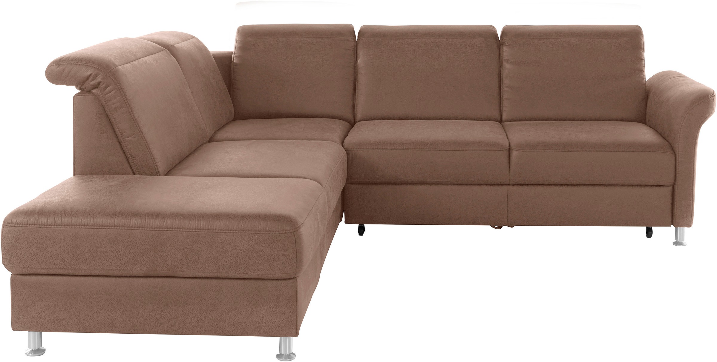 sit&more Ecksofa »Darwin L-Form« inklusive Federkern, wahlweise mit Kopftei günstig online kaufen