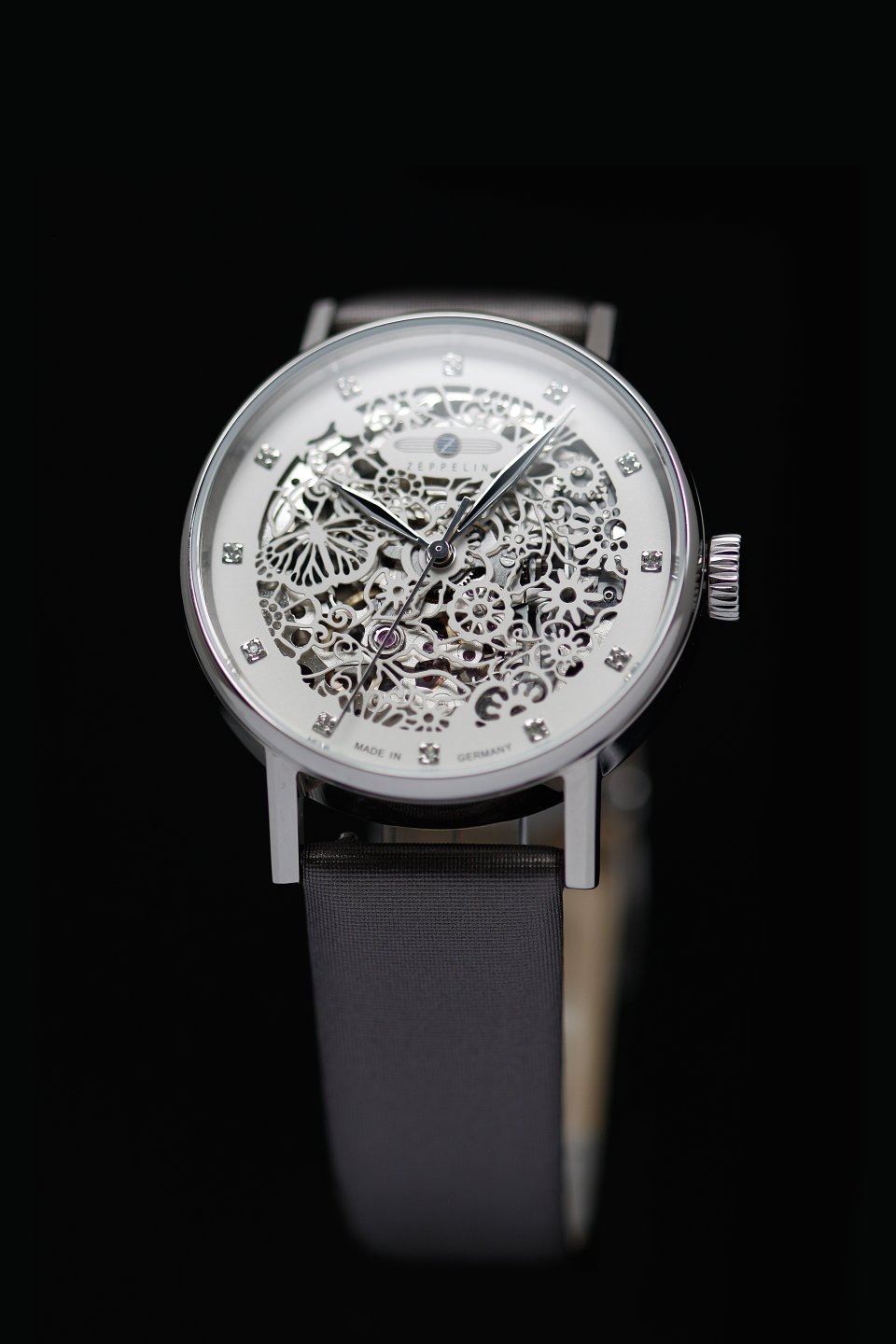 ZEPPELIN Automatikuhr »Princess of the Sky« Mechanische Uhr, Armbanduhr, Damenuhr, Lederarmband, Made in Germany