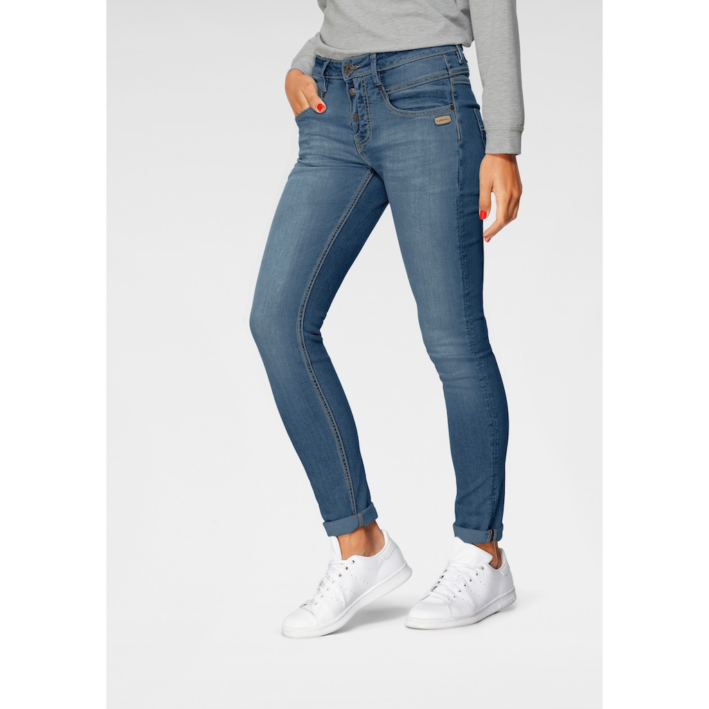 GANG Skinny-fit-Jeans »94Medina«, mit stylischer halb offener Knopfleiste