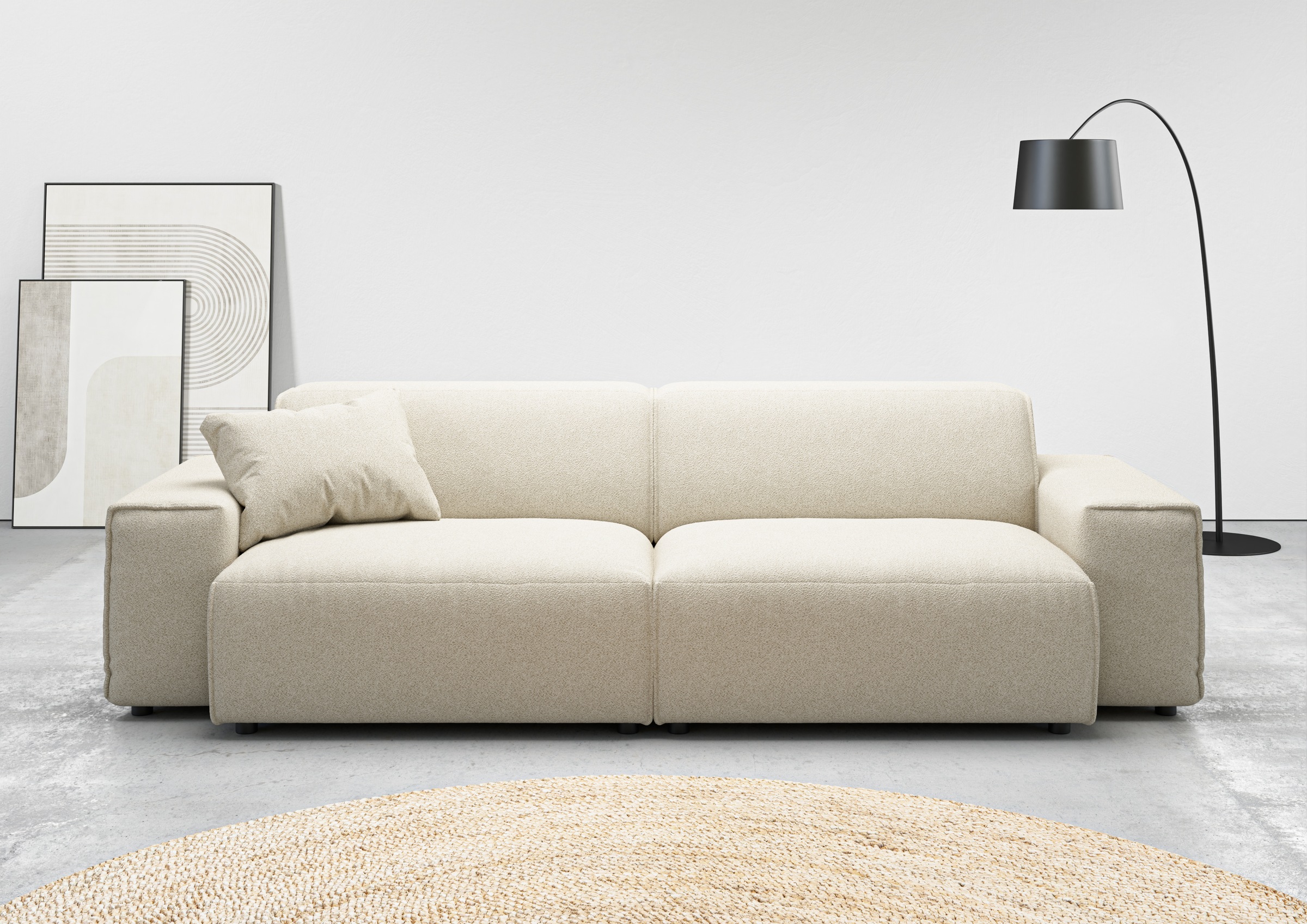 andas Big-Sofa »Glimminge  auch in Breitcord, Feincord + Easy care-Bezug,«, besondere Kedernähte Zierkissen