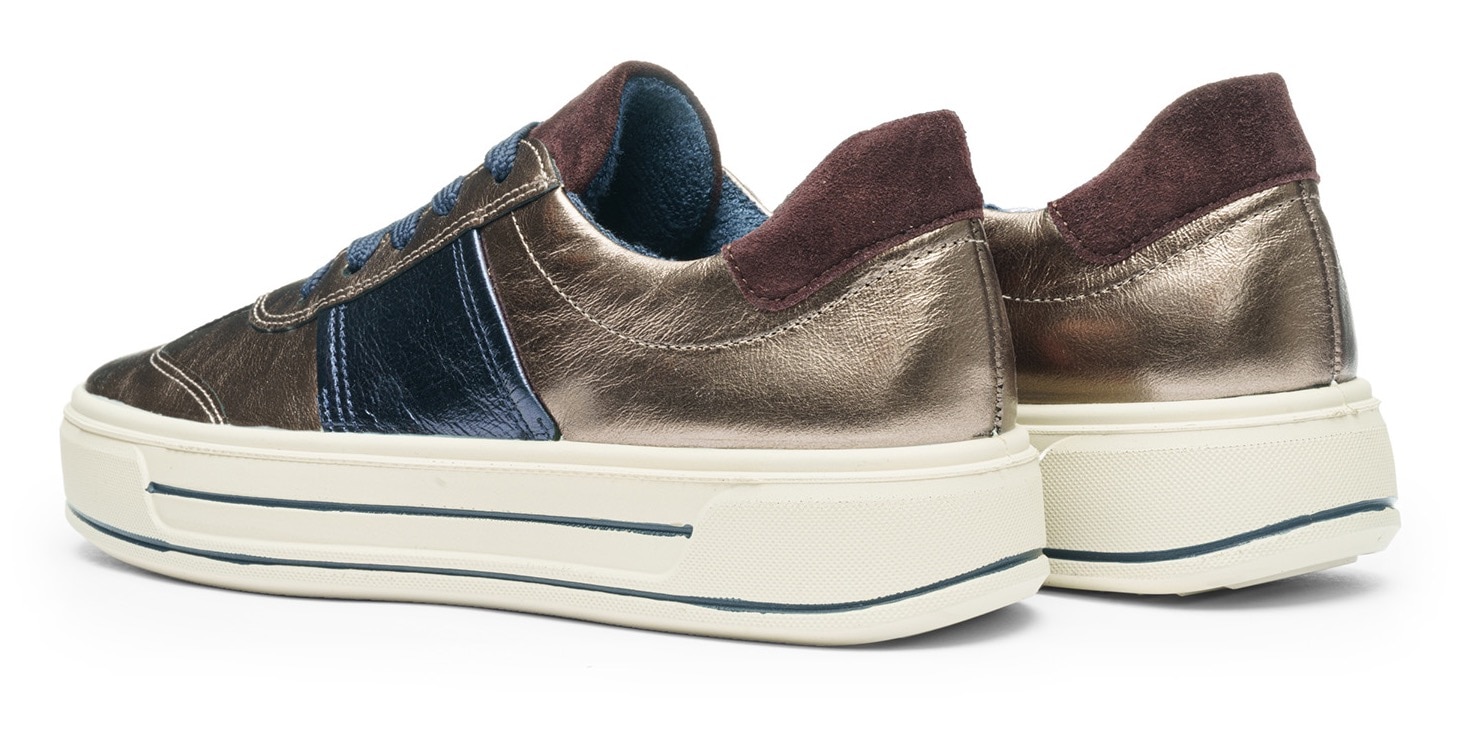 Ara Plateausneaker »CANBERRA«  Plateausneaker, Schnürschuh im Metallic Look, H-Weite