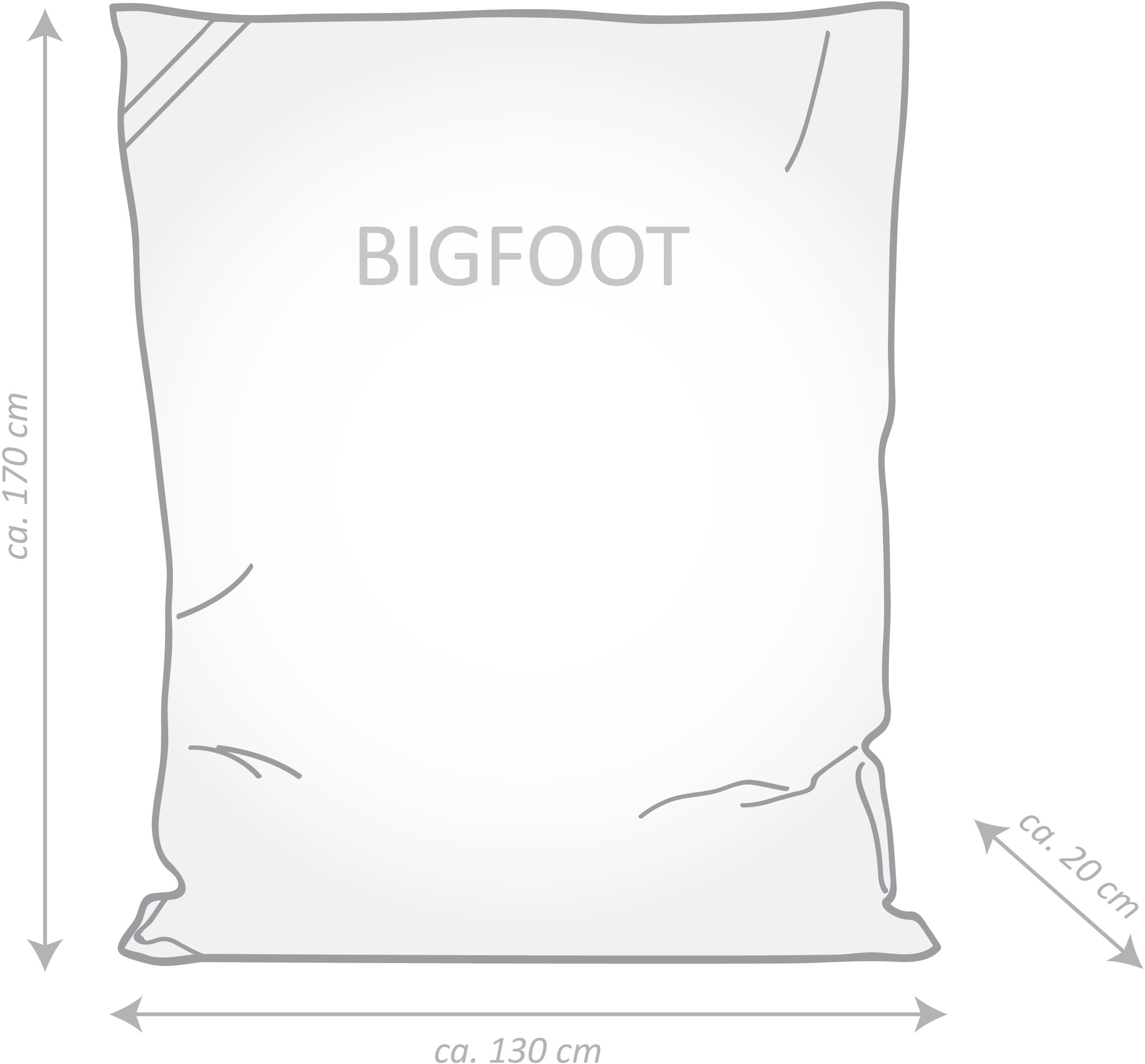 Magma Heimtex Sitzsack »BigFoot SCUBA« 1 Stk. tlg.