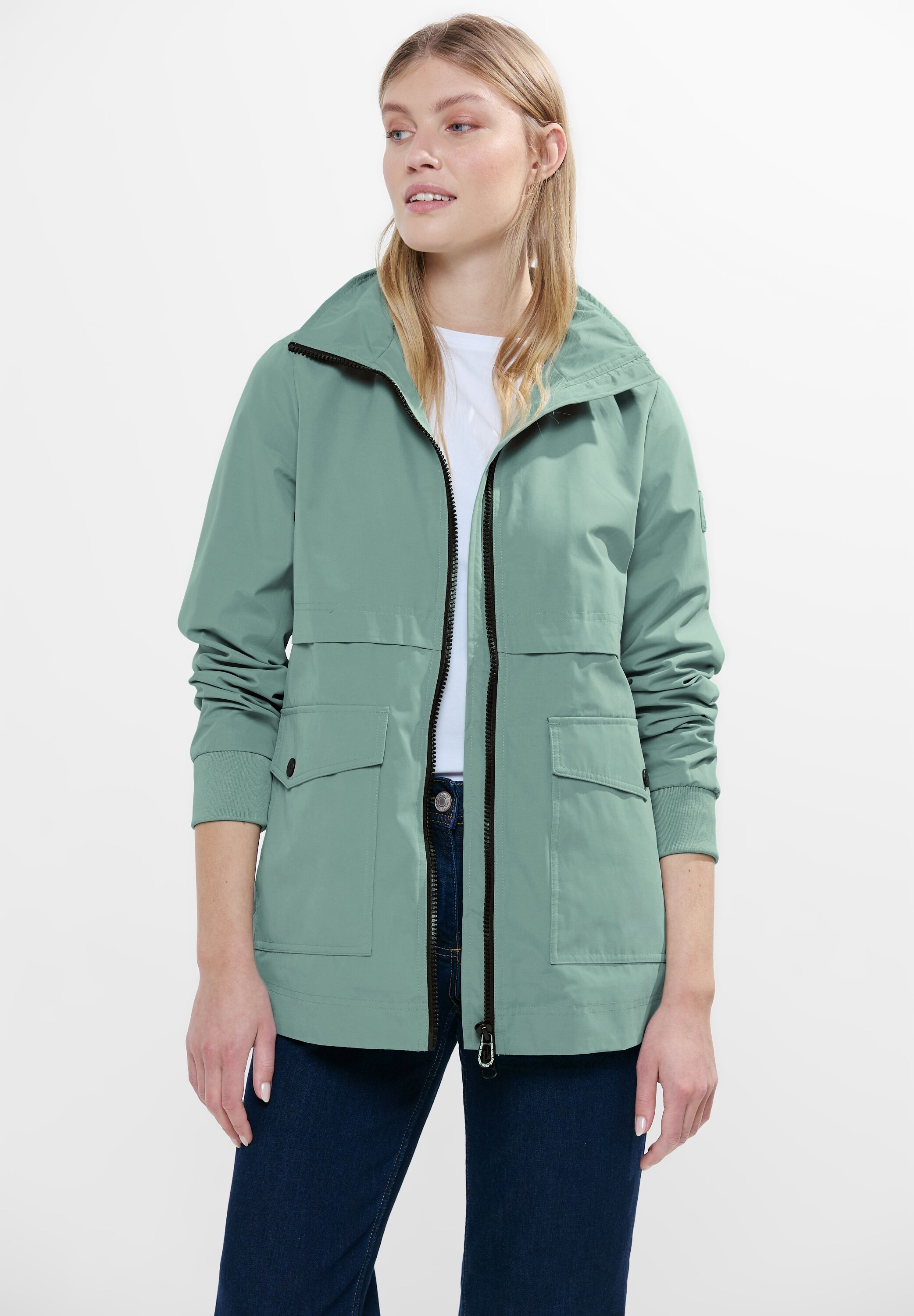 Cecil Anorak »Short Trench Jacket«, mit Stehkragen und im TrenchCoat-Stil