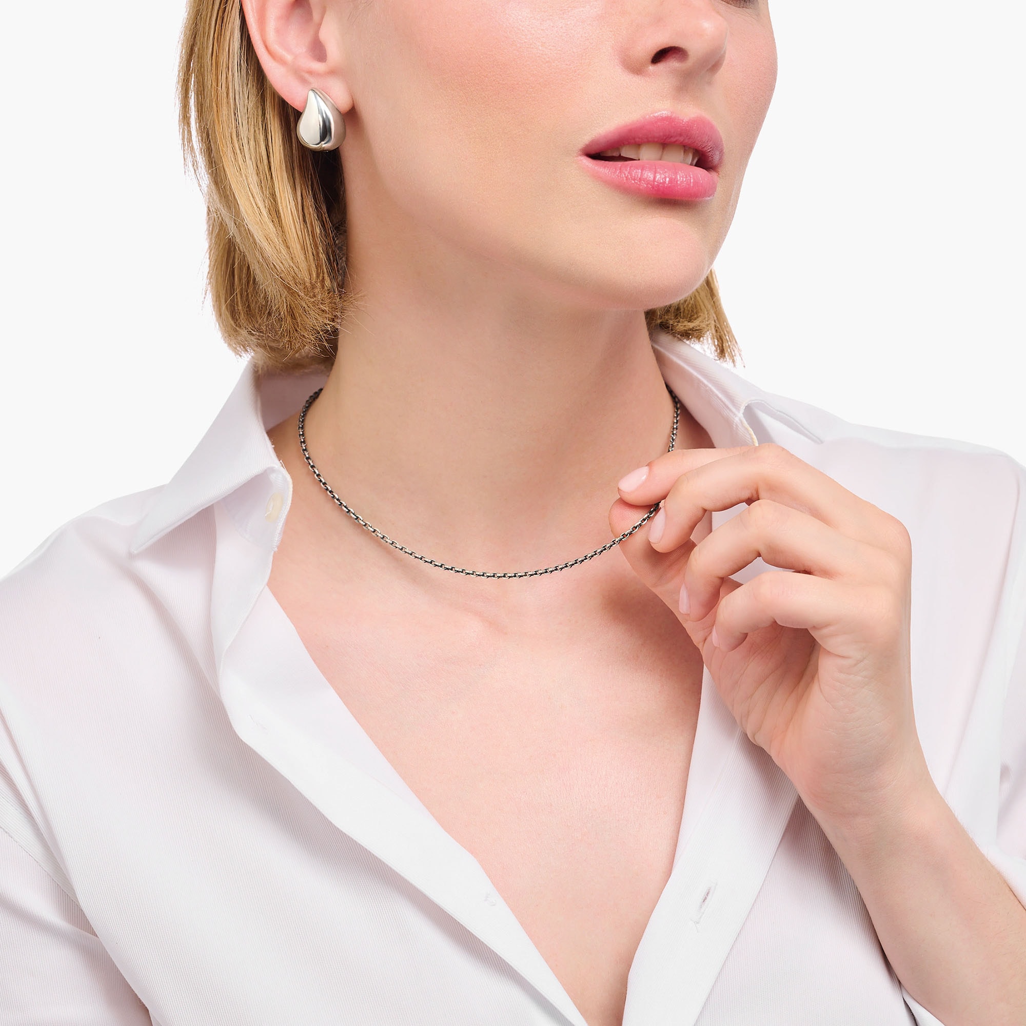 THOMAS SABO Collierkettchen »Ankerkettengliederung, 2,5 mm breit«