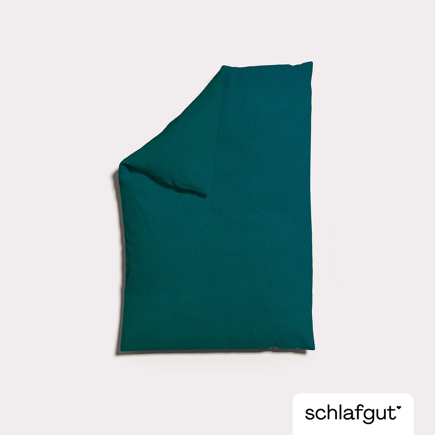 Schlafgut Bettbezug »Woven Satin Fade mit feinen Streifen«, (1 St.), mit Farbverlauf, Mix & Match: passender Kissenbezug erhältlich