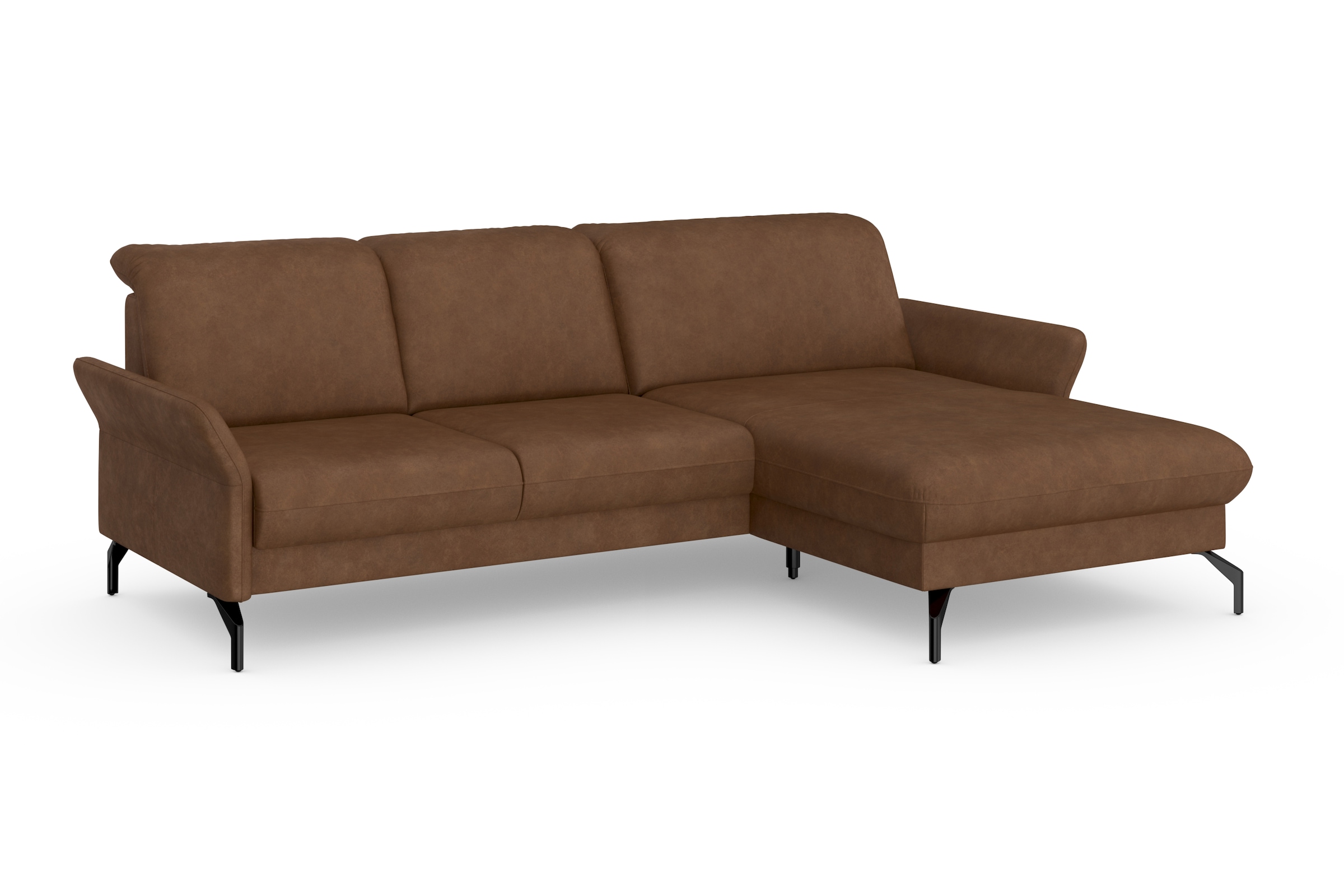 sit&more Ecksofa »Fashion L-Form«, wahlweise mit Kopfteilverstellung und Vorziehsitz, motorisch