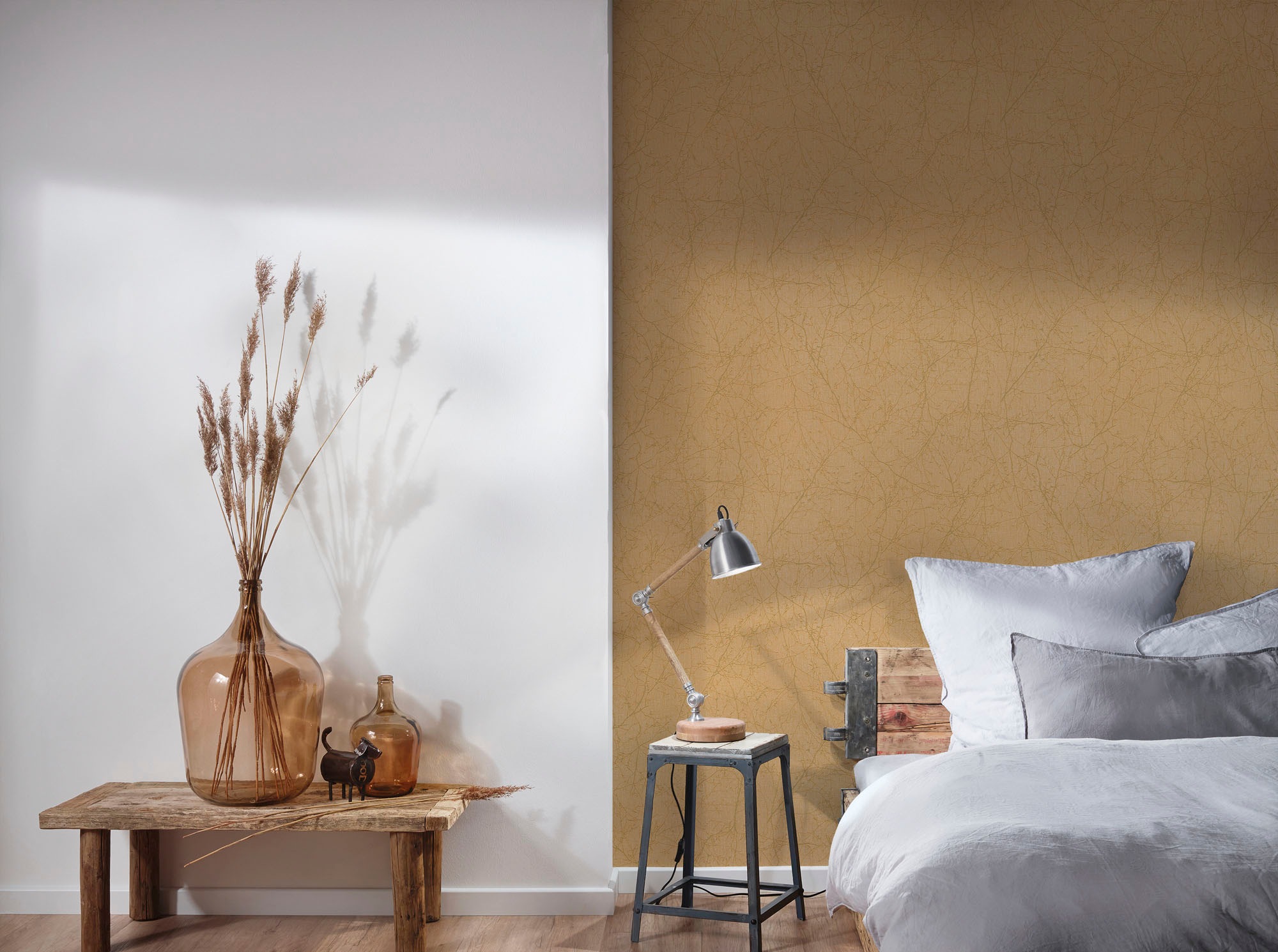 A.S. Création Vliestapete »Terra Tapete Äste«, matt-gemustert-neutral, Natur-Tapete Landhaus Floral Tapeten Wohnzimmer Schlafzimmer Küche