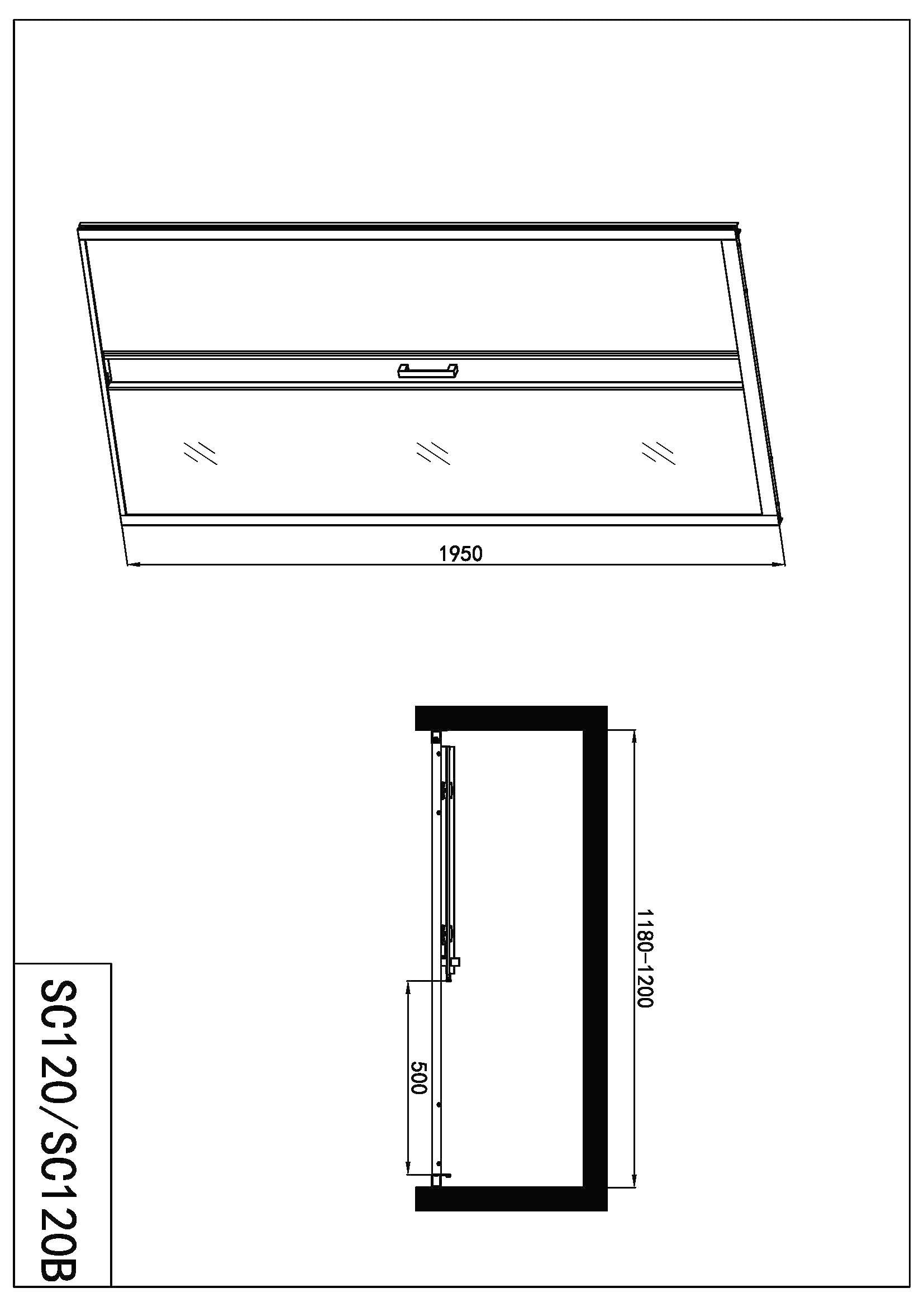 Sanotechnik Dusch-Schiebetür »Elite Black«, 118-122 cm Breite, Soft Close Patentiert