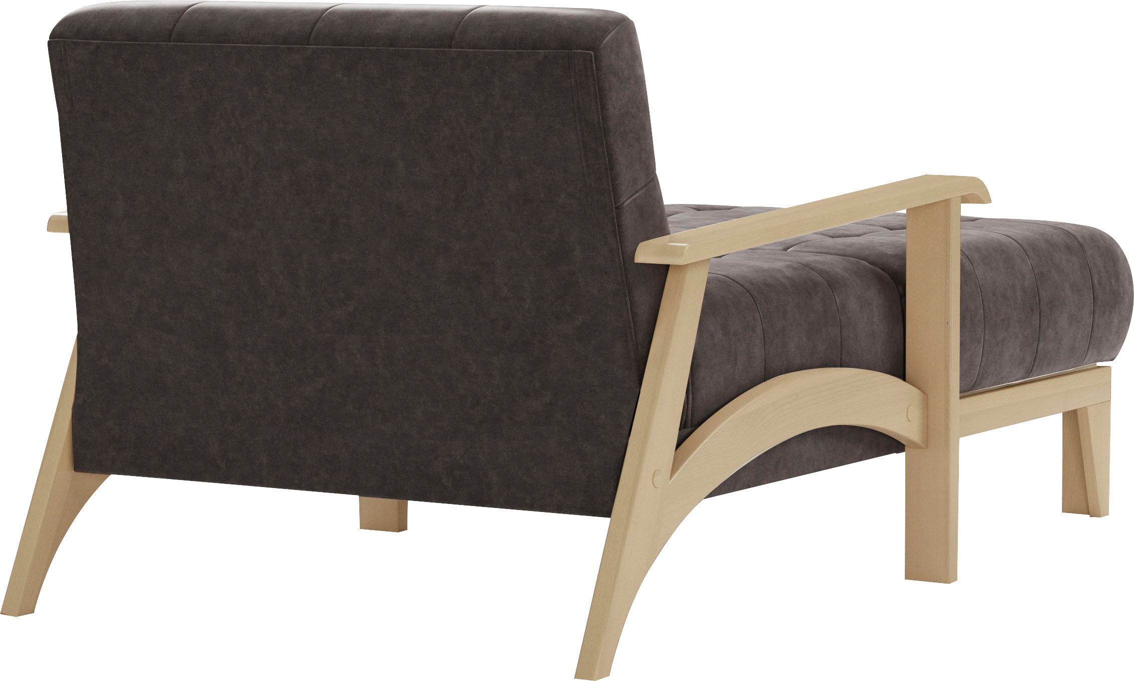 sit&more Recamiere »Billund«, Armlehnen aus Buchenholz in natur, verschiedene Bezüge und Farben