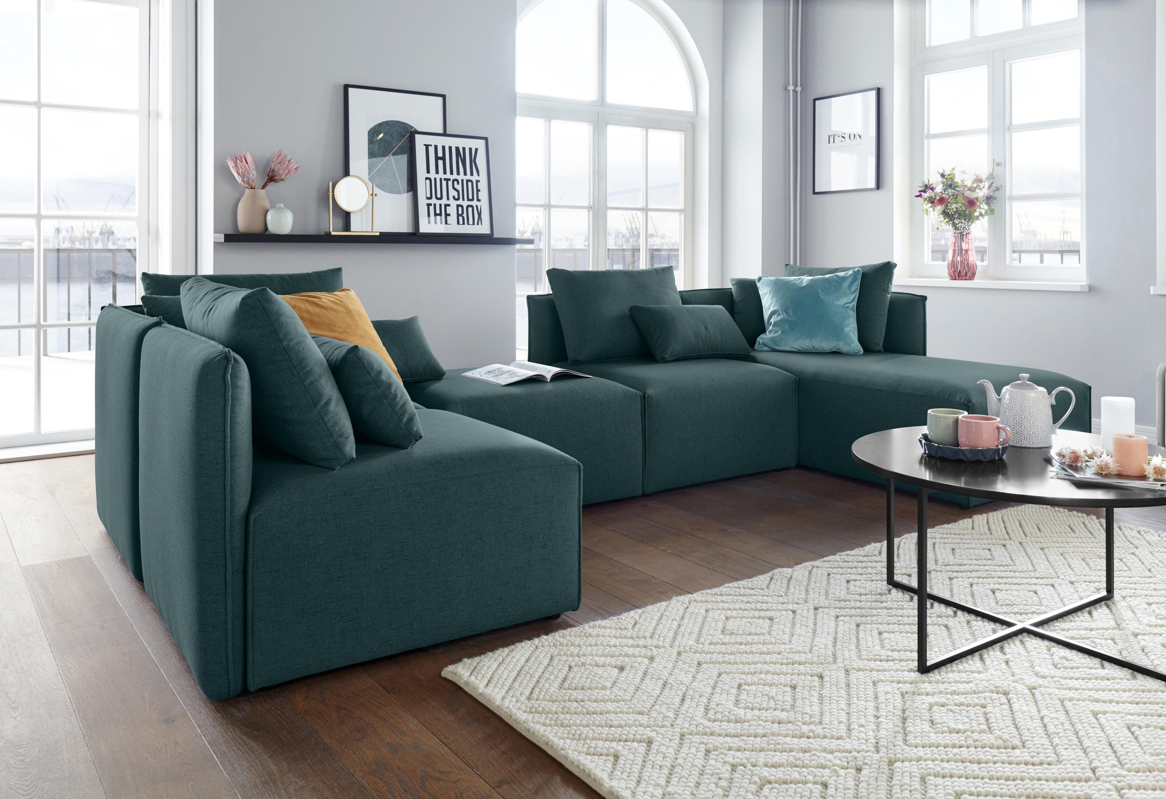 OTTO home Wohnlandschaft »Nöre U-Form« 5 Teile, in vielen Bezugsqualitäten günstig online kaufen