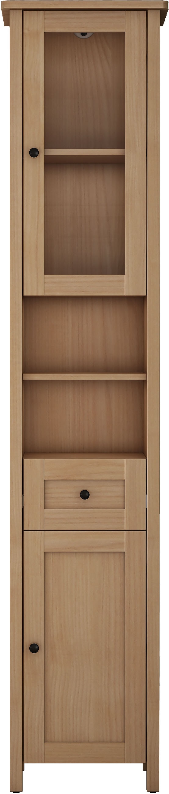 welltime Hochschrank »STOCKHOLM« Badschrank Breite 40cm mit Glastür