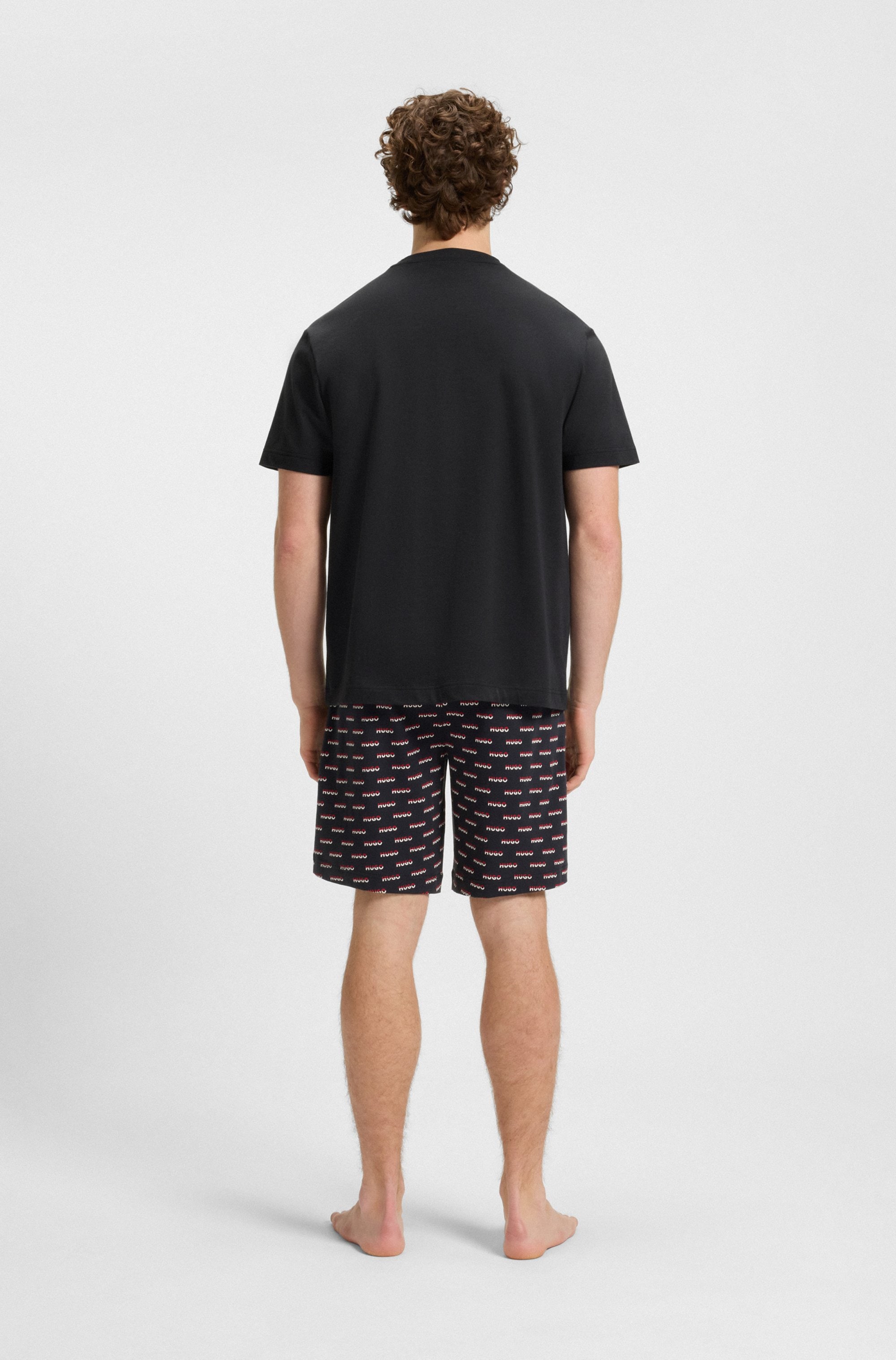 HUGO Underwear Pyjamaoberteil »SPLIT LOGO«, mit zweifarbigen Logo