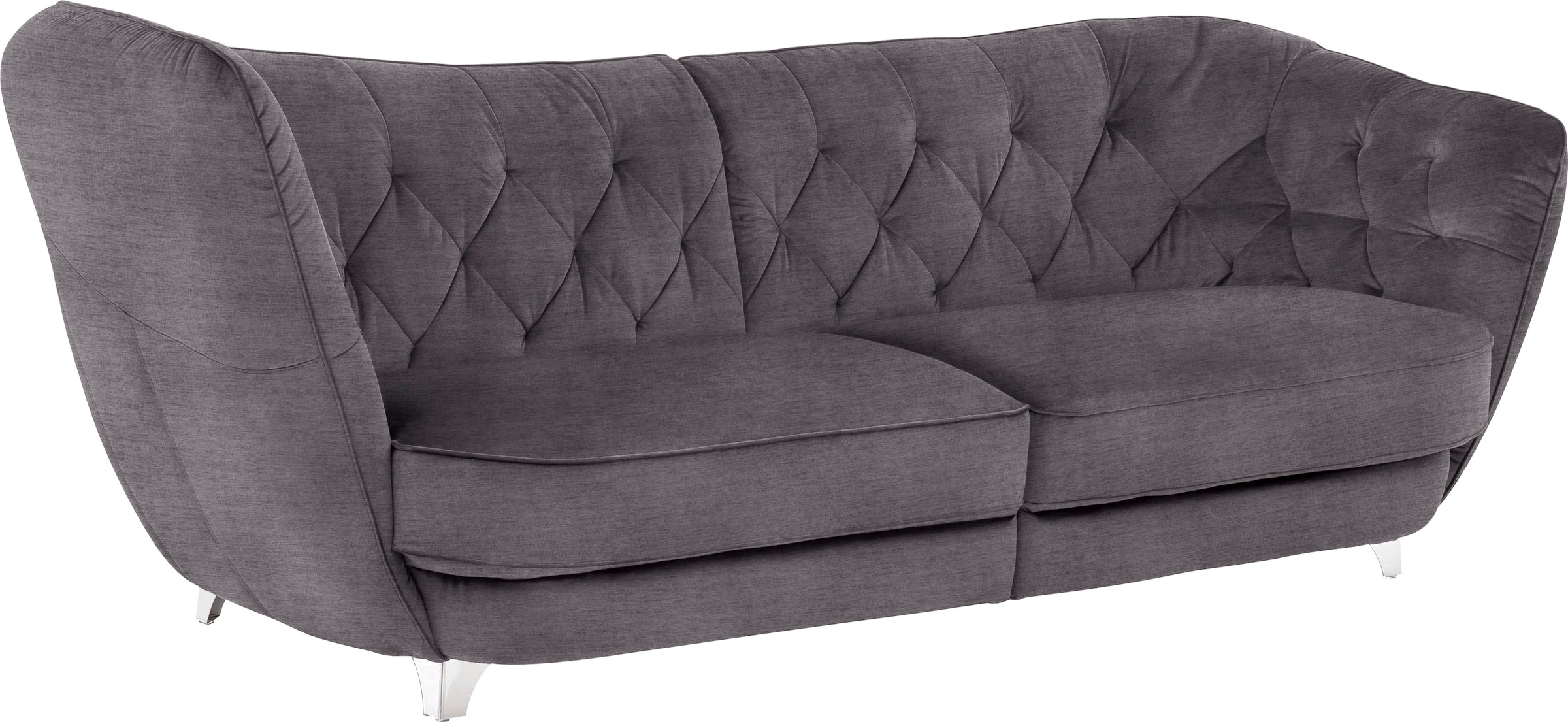 Leonique Big-Sofa »Retro«, stylischer Hochlehner günstig online kaufen
