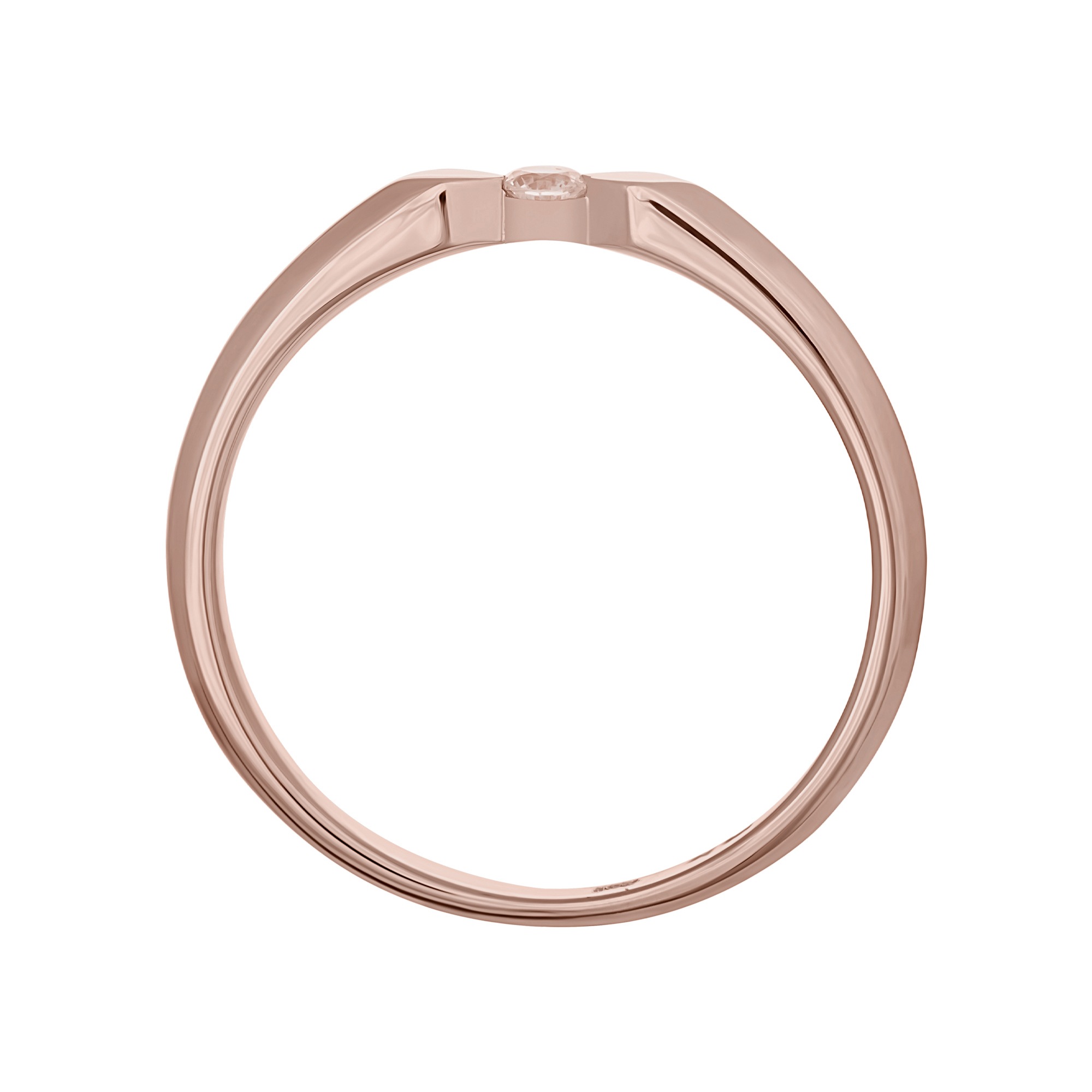 CAÏ Fingerring »925 Silber rosévergoldet mit Zirkonia«