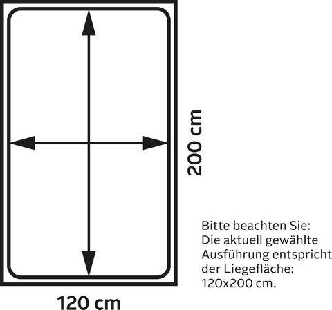 Westfalia Schlafkomfort Polsterbett »Elba«, wahlweise mit LED-Beleuchtung