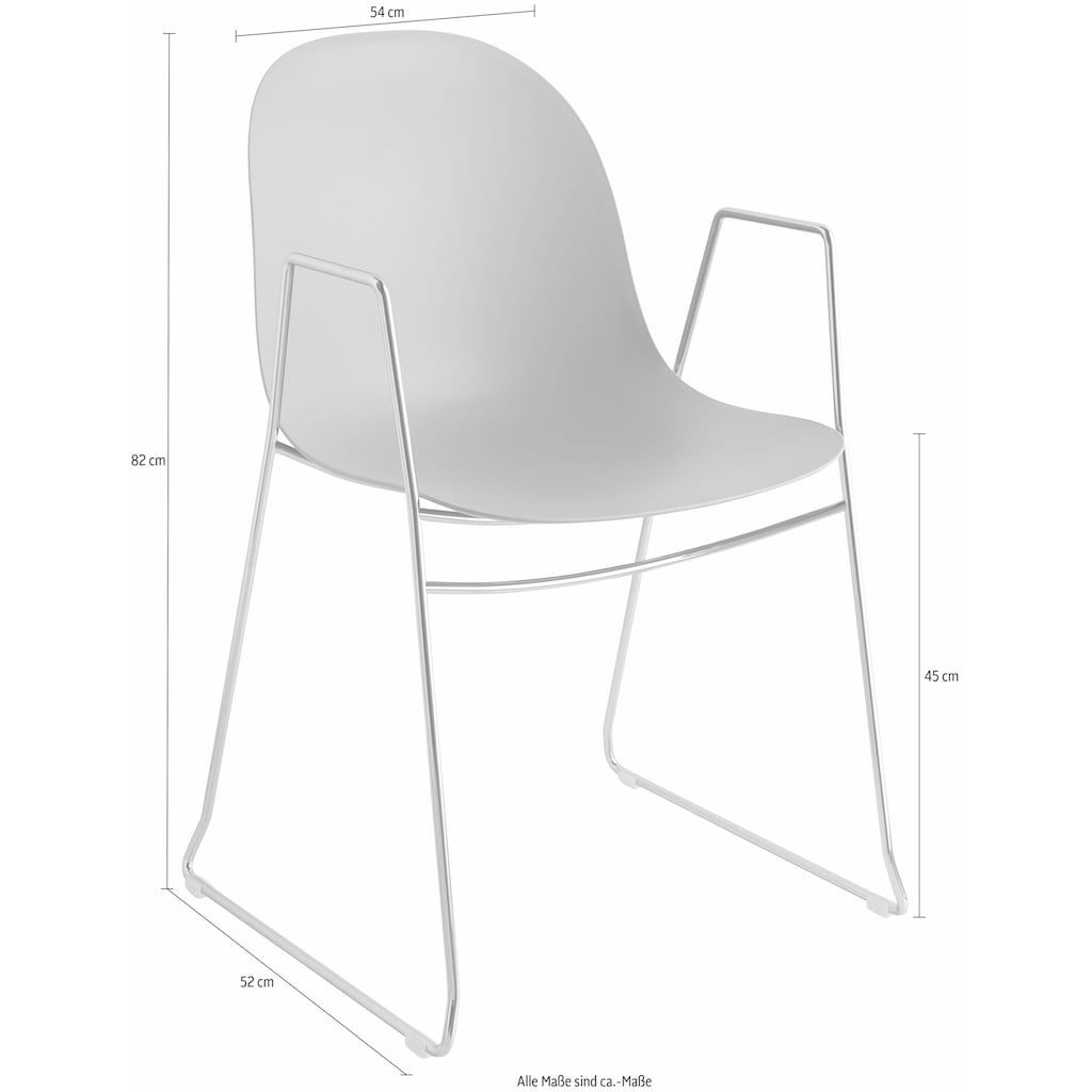 connubia Stapelstuhl »Academy CB/1697«, (Set), 2 St., stapelbar x 10