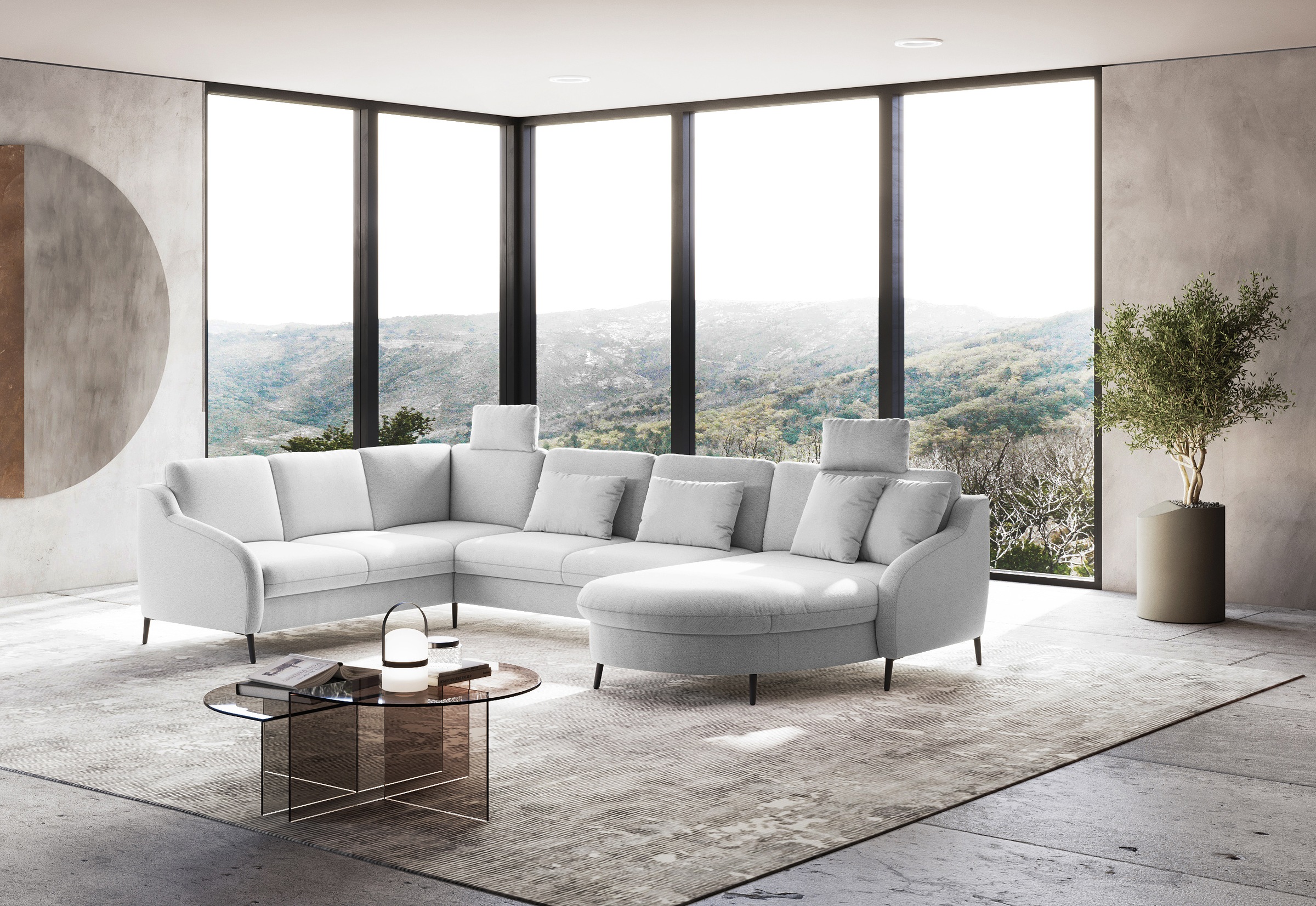 sit&more Wohnlandschaft »Soul U-Form«, wahlweise mit Bettfunktion und Schubkasten