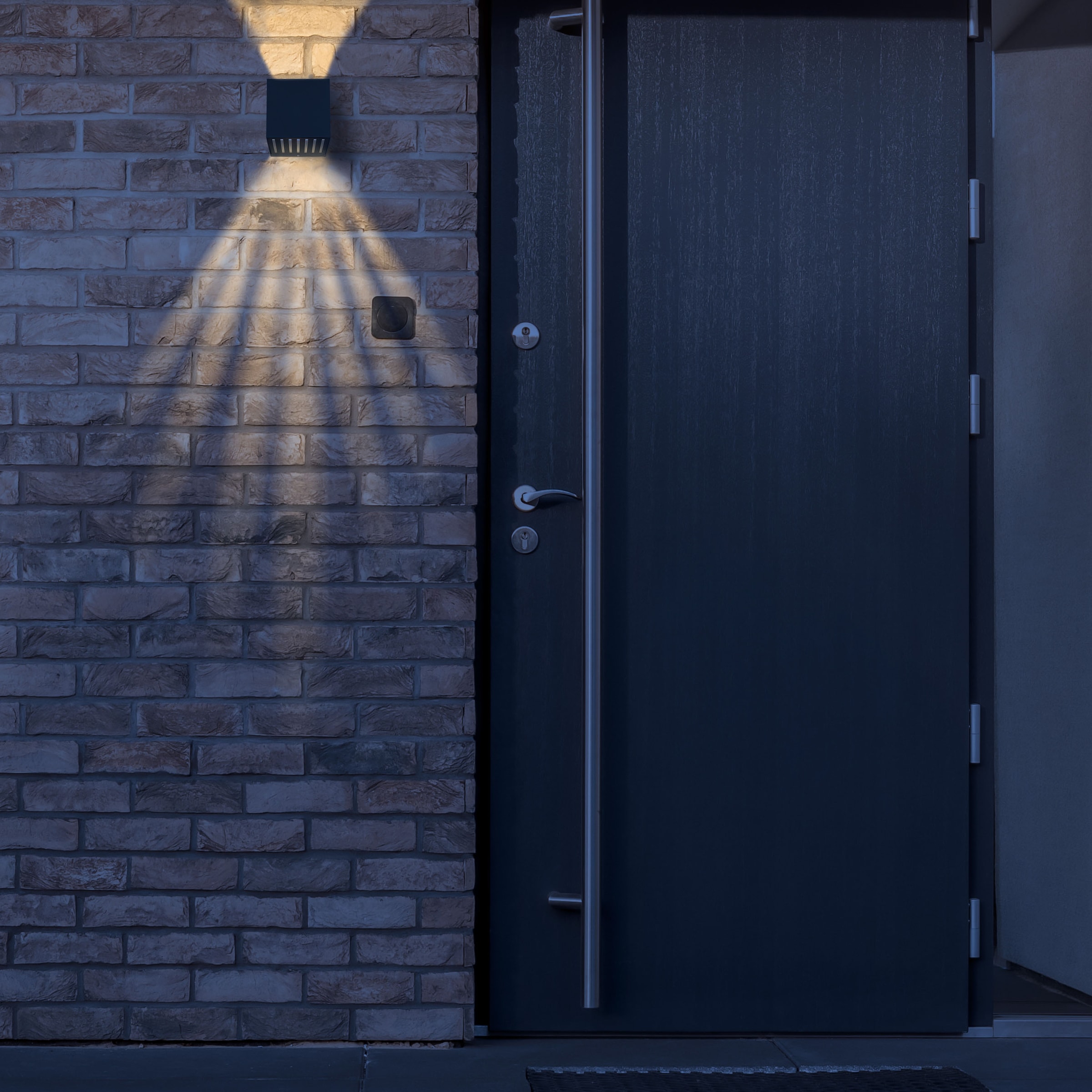 GLOBO LIGHTING LED Außen-Wandleuchte »ILLI«, Leuchtmittel LED-Modul | LED fest integriert, Außenleuchte/anthrazit/IP54/3000K/Lichtschein: auf- und abwärts