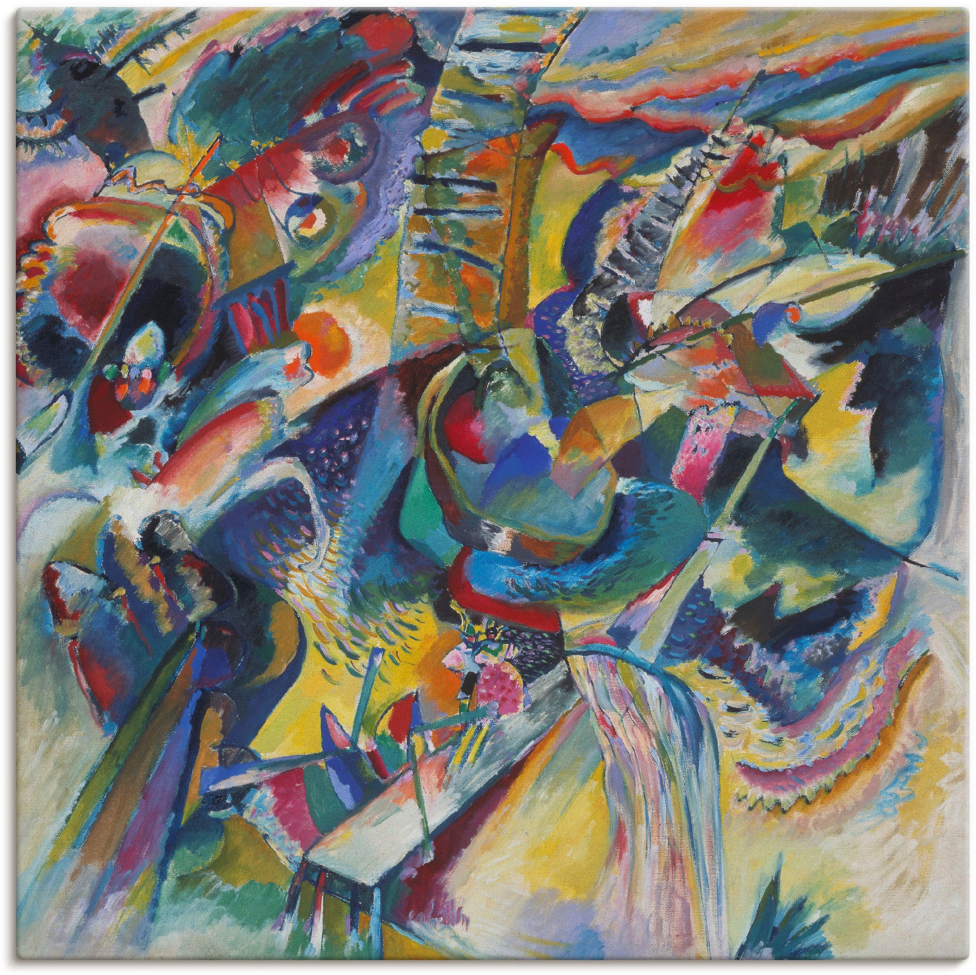 Artland Leinwandbild »Improvisation Klamm. 1914«, Gegenstandslos, (1 St.), auf Keilrahmen gespannt