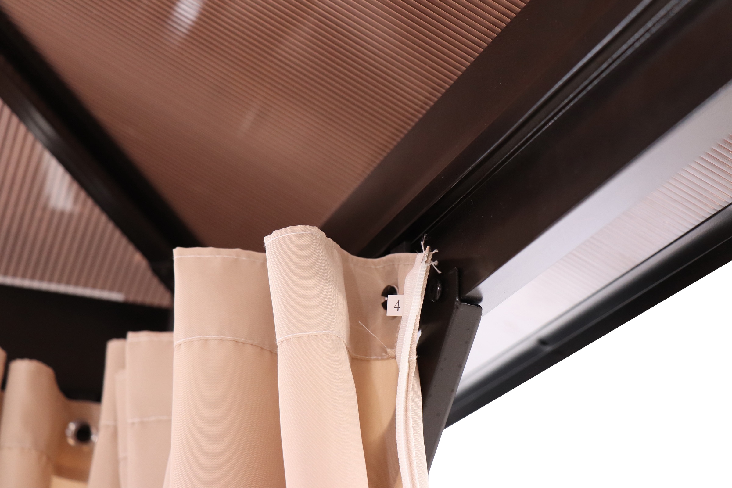 KONIFERA Pavillon »Aruba« BxT: 3x4m, robustes Aluminiumgestell mit PC-Dach