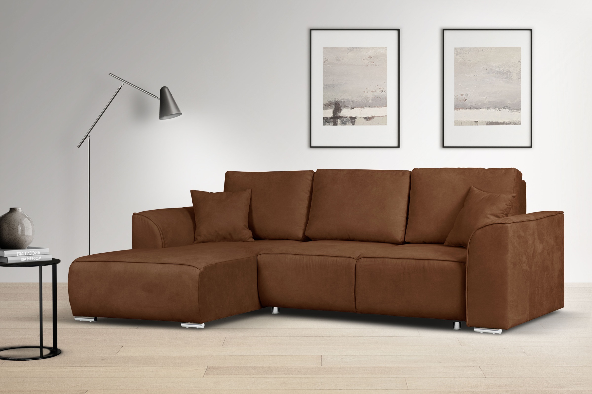 OTTO home Ecksofa »BEATRICE optionale Schlafsofa mit Bettkasten, B/T/H: 265 günstig online kaufen