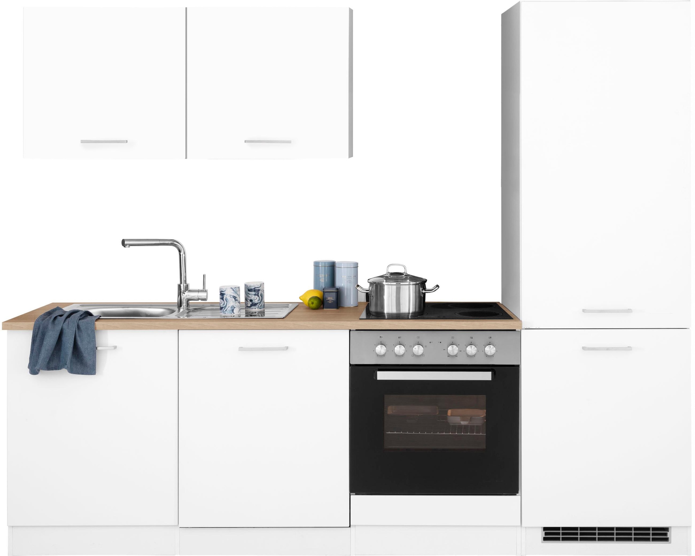 HELD MÖBEL Küchenzeile »Visby«, ohne E-Geräte, Breite 240 cm für Kühl/ Gefrierkombination auf Raten kaufen