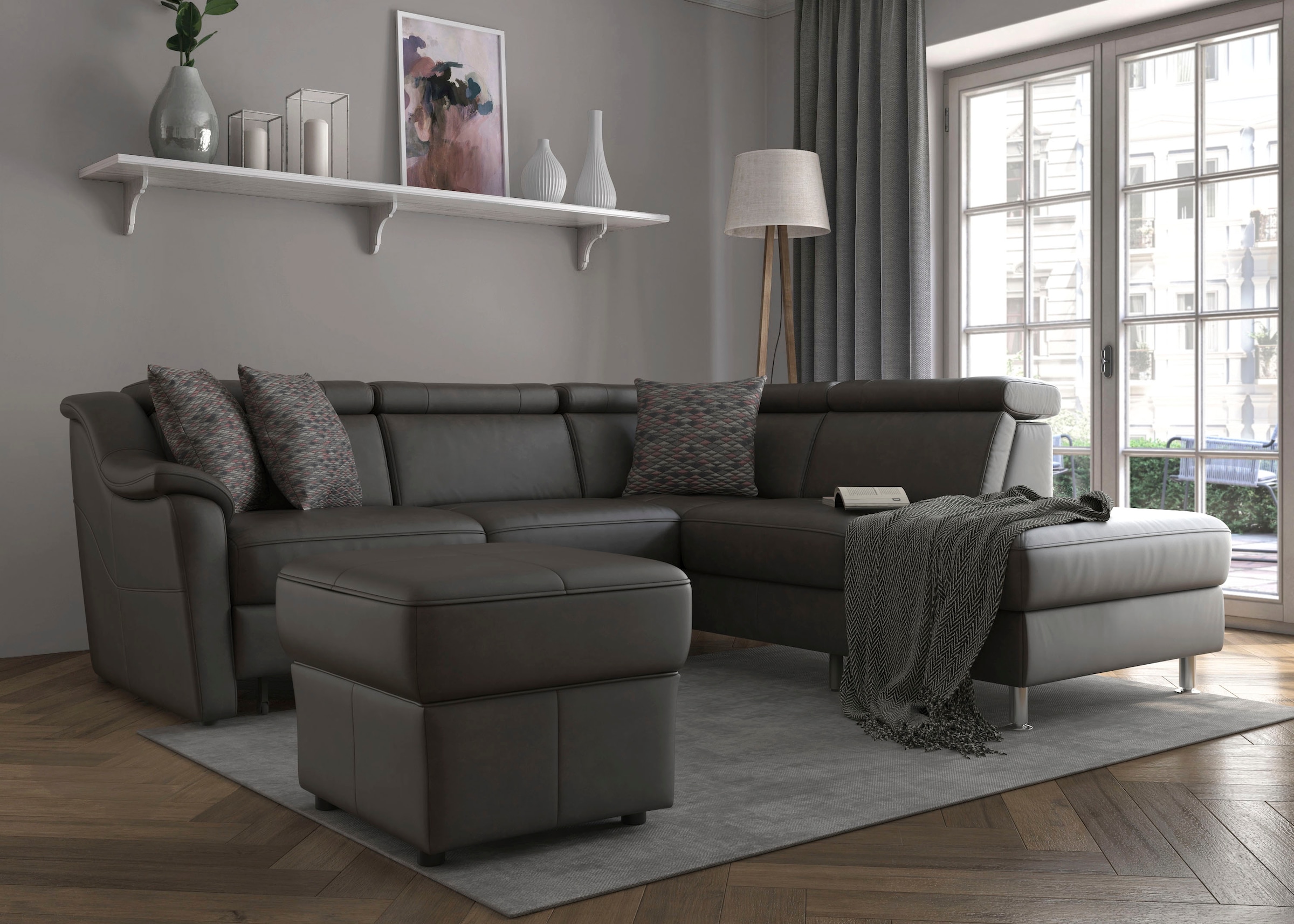 sit&more Ecksofa "Freetown L-Form", inklusive Kopfteilverstellung und komfo günstig online kaufen