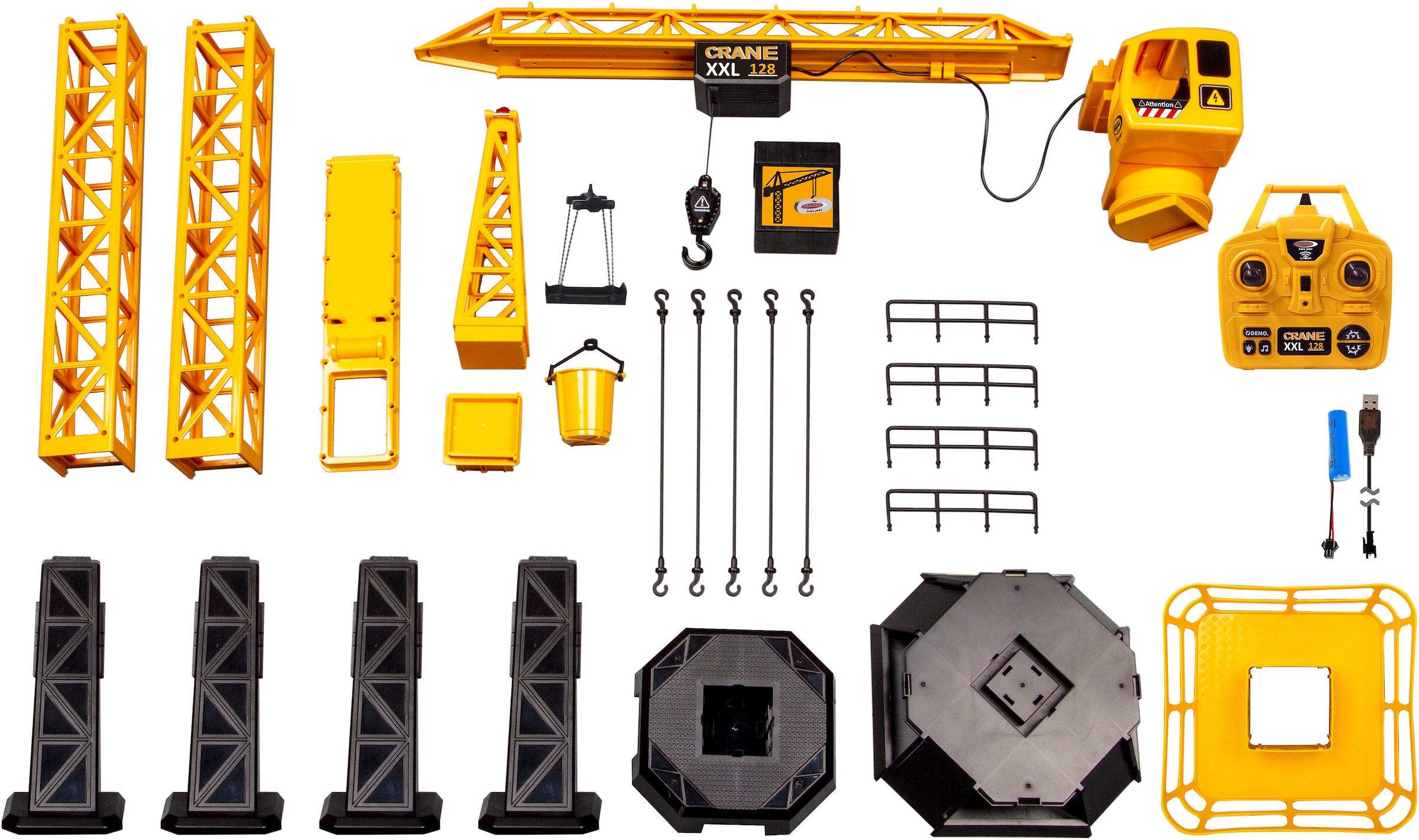 Jamara RC-Kran »Turmdrehkran Crane XXL 128 2,4GHz«, mit LED Licht