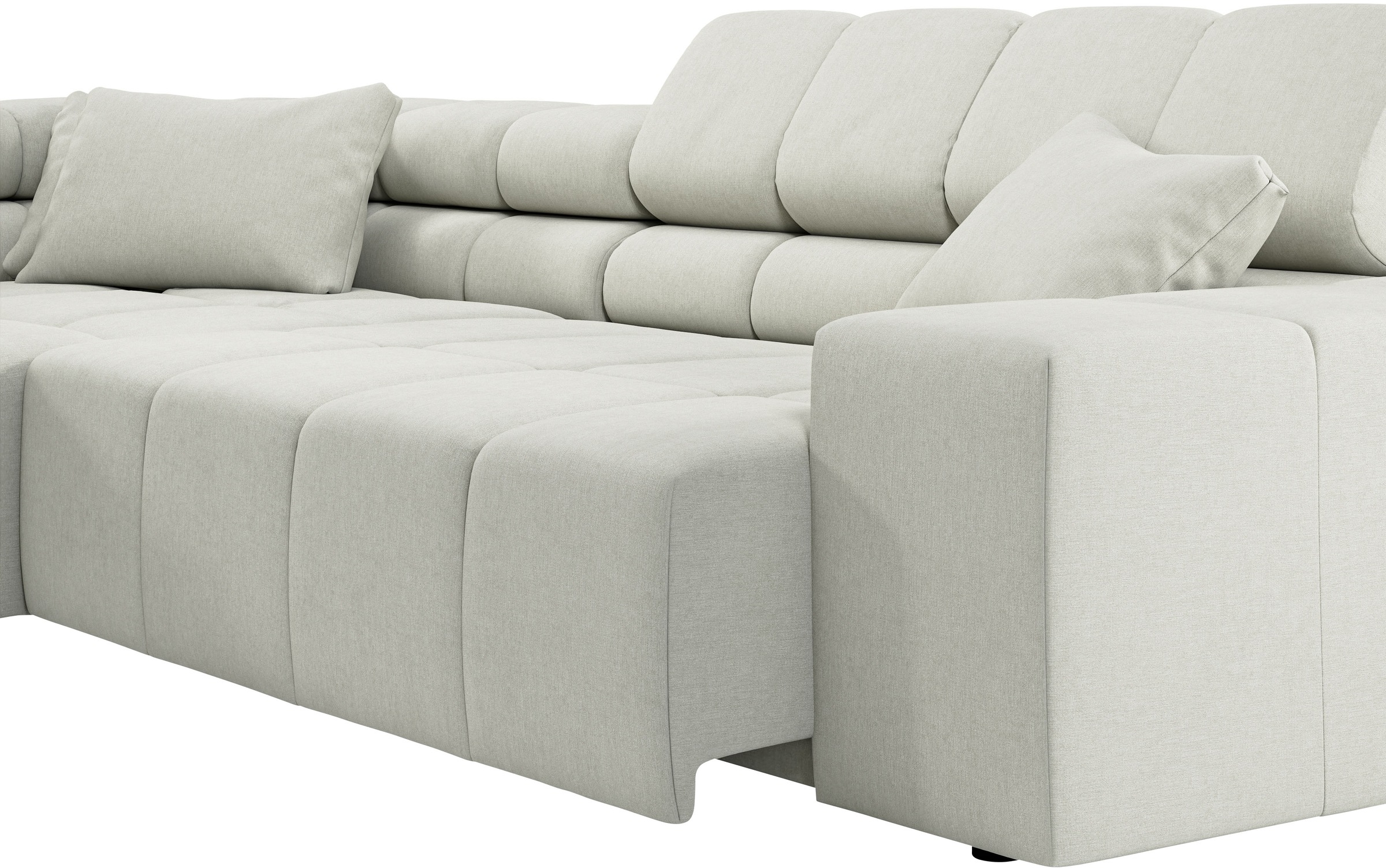 INOSIGN Ecksofa »Ancona incl. Kopfteilverstellung, OTTOs Choice, Breite 319cm, L-Form«, wahlweise motorische Sitztiefenverstellung, auch in Cord + Easy Care