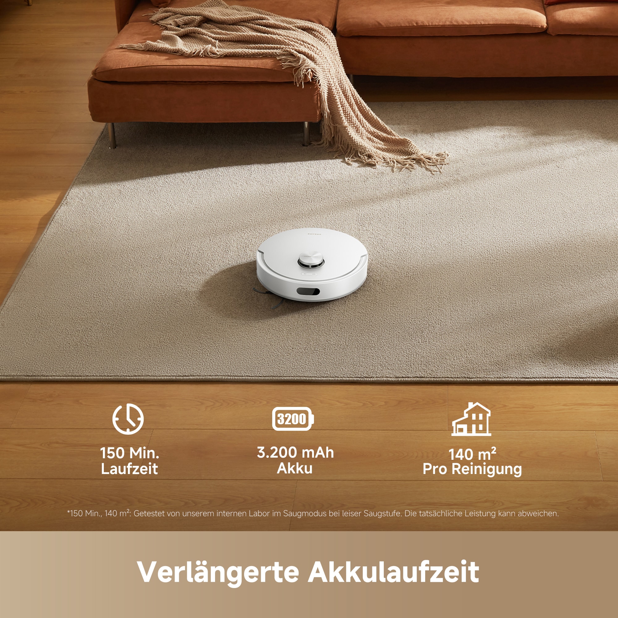 Dreame Saugroboter »D20 Air Plus« 20.000 Pa, Absaugstation, Anit-Haarverhedderung, Wischfunktion