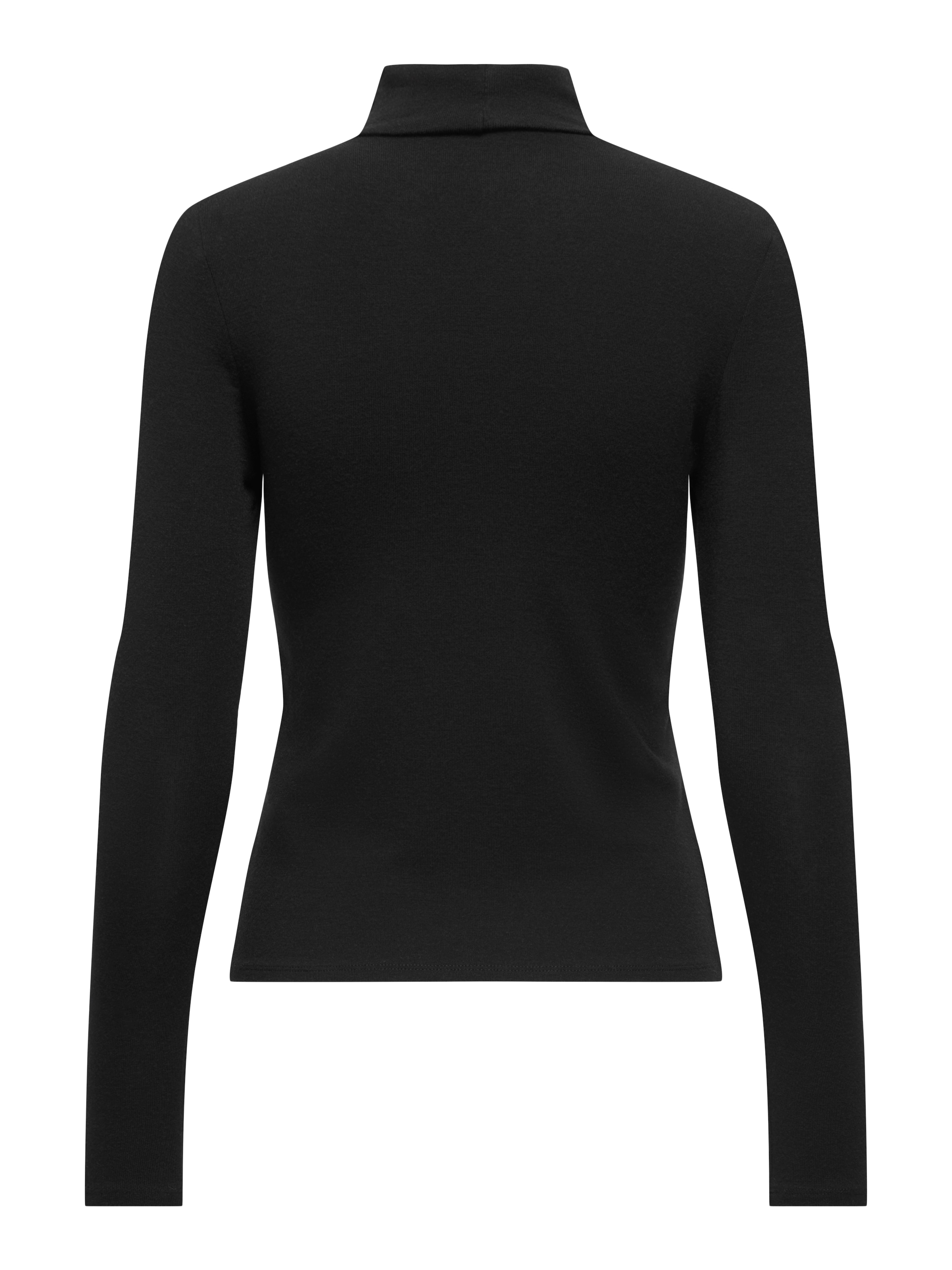 ONLY Rollkragenshirt »ONLGLAMOUR L/S ROLL-NECK TOP JRS NOOS« Materialmix, slim fit