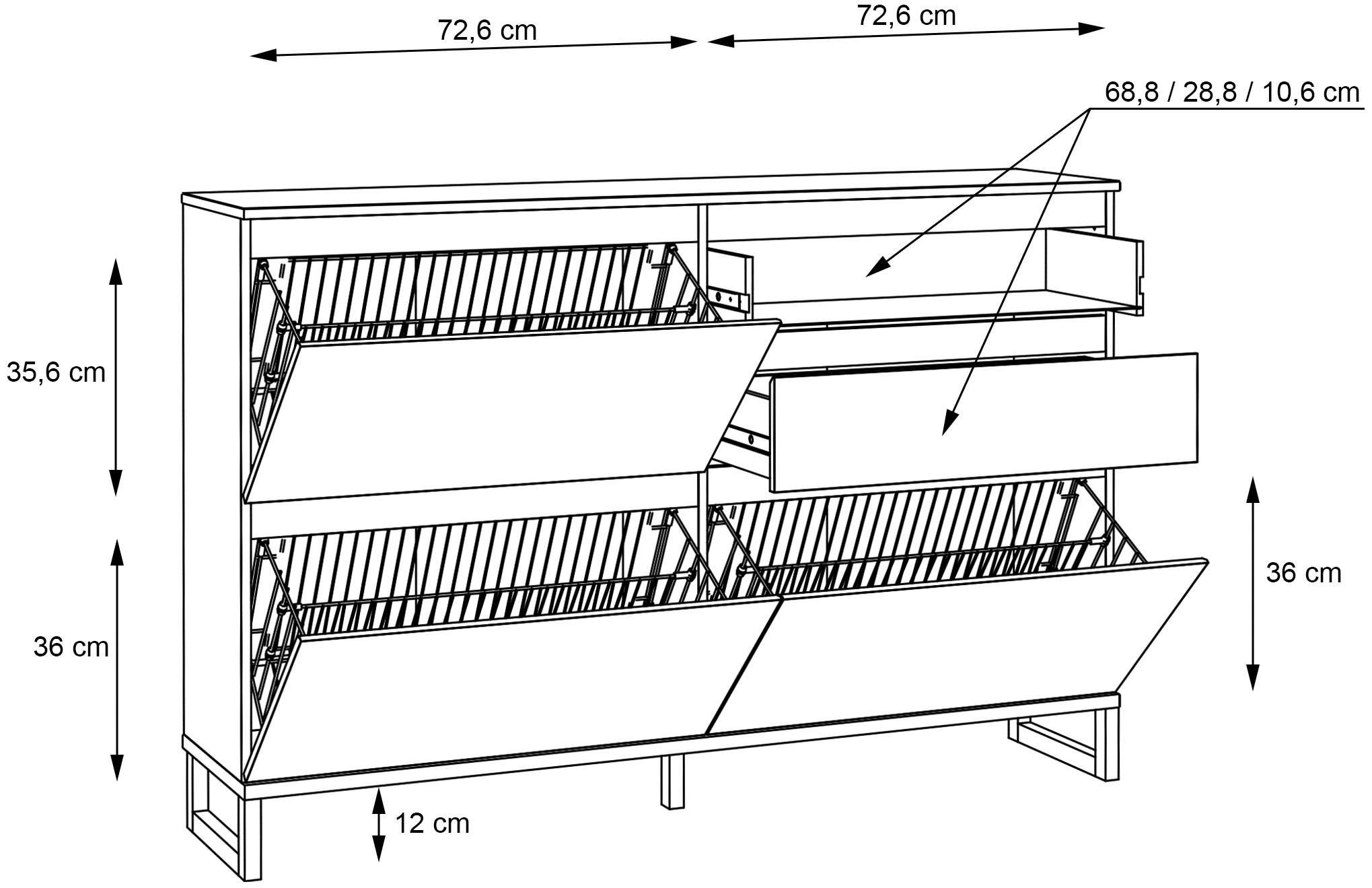 FORTE Schuhschrank »Quayle«