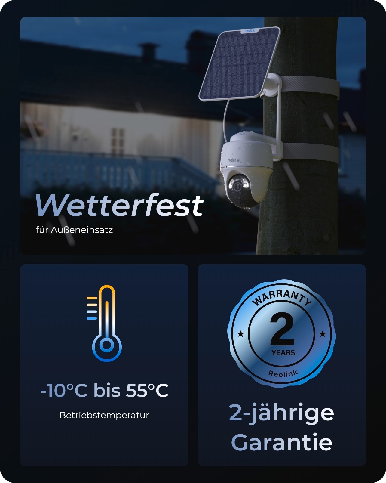Reolink Überwachungskamera »Argus Series B440 Battery-WiFi«, Außenbereich