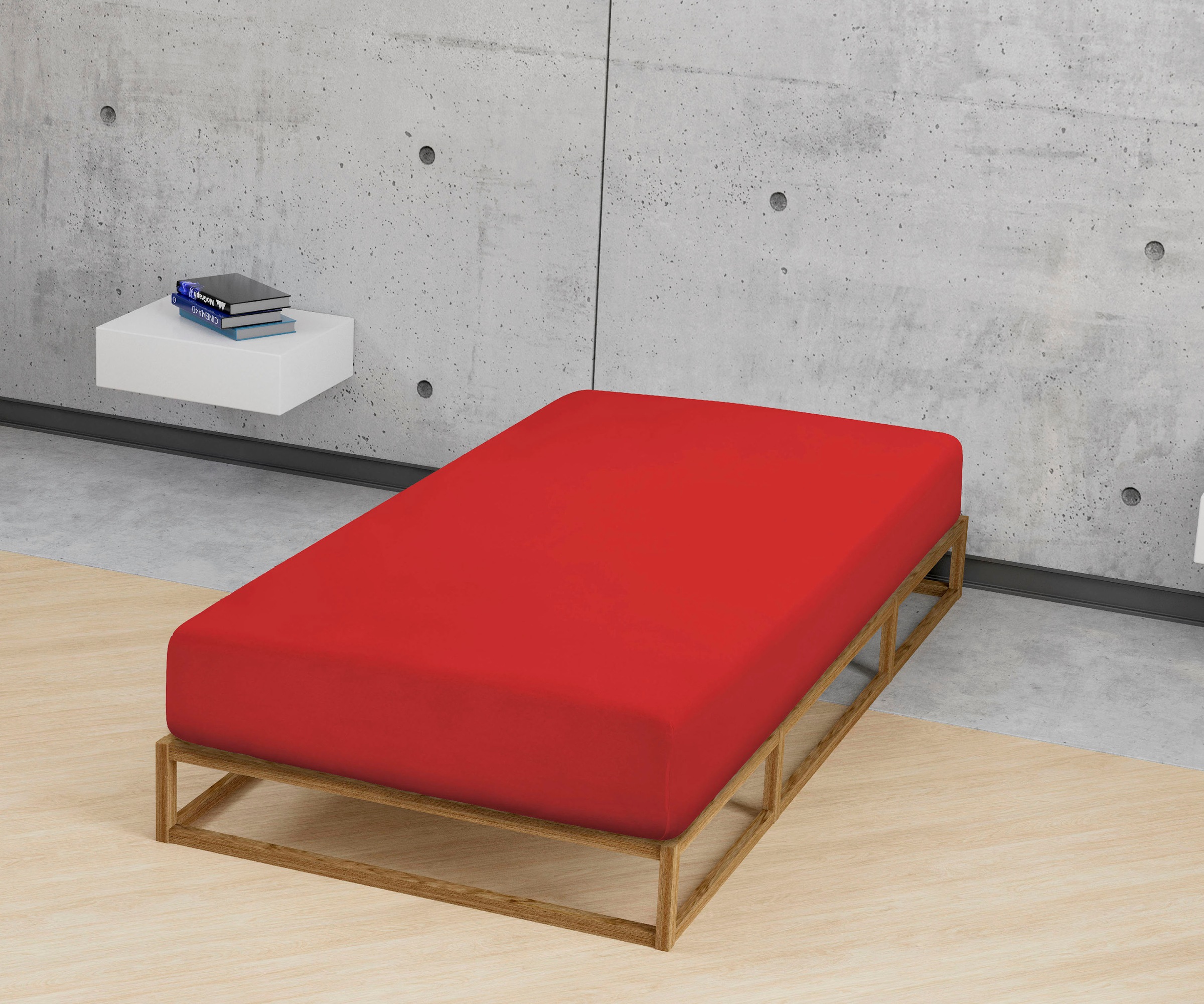 Biberna Spannbettlaken »Marc in Gr. 90x200, 140x200 oder 180x200 cm«, (1 St.), aus Baumwolle, für Matratzen bis 22 cm Höhe, Bettlaken, Spannbetttuch
