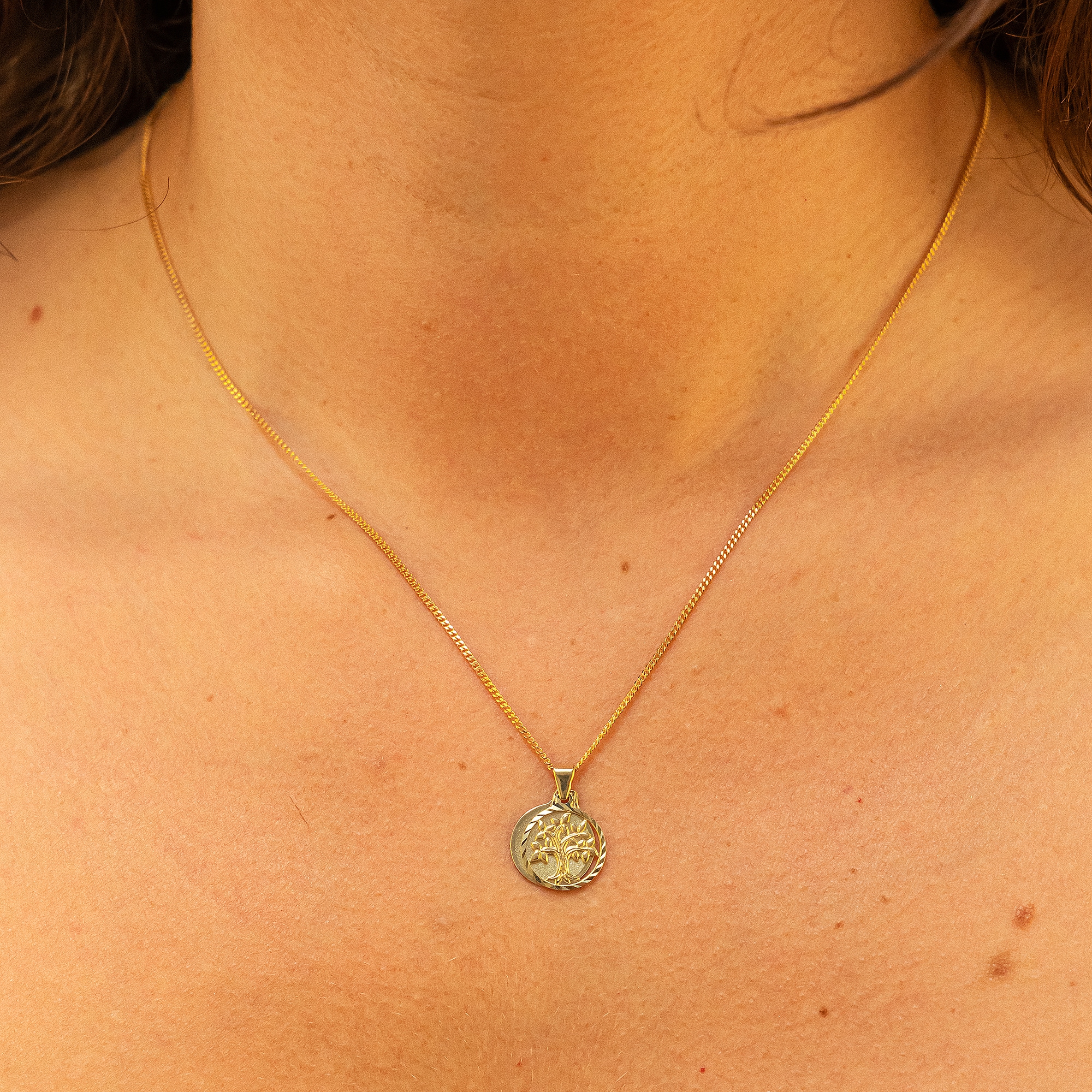 Fascination by Ellen K. Kette mit Anhänger »Gold 333 mit Lebensbaum Motiv 42/42cm lang«