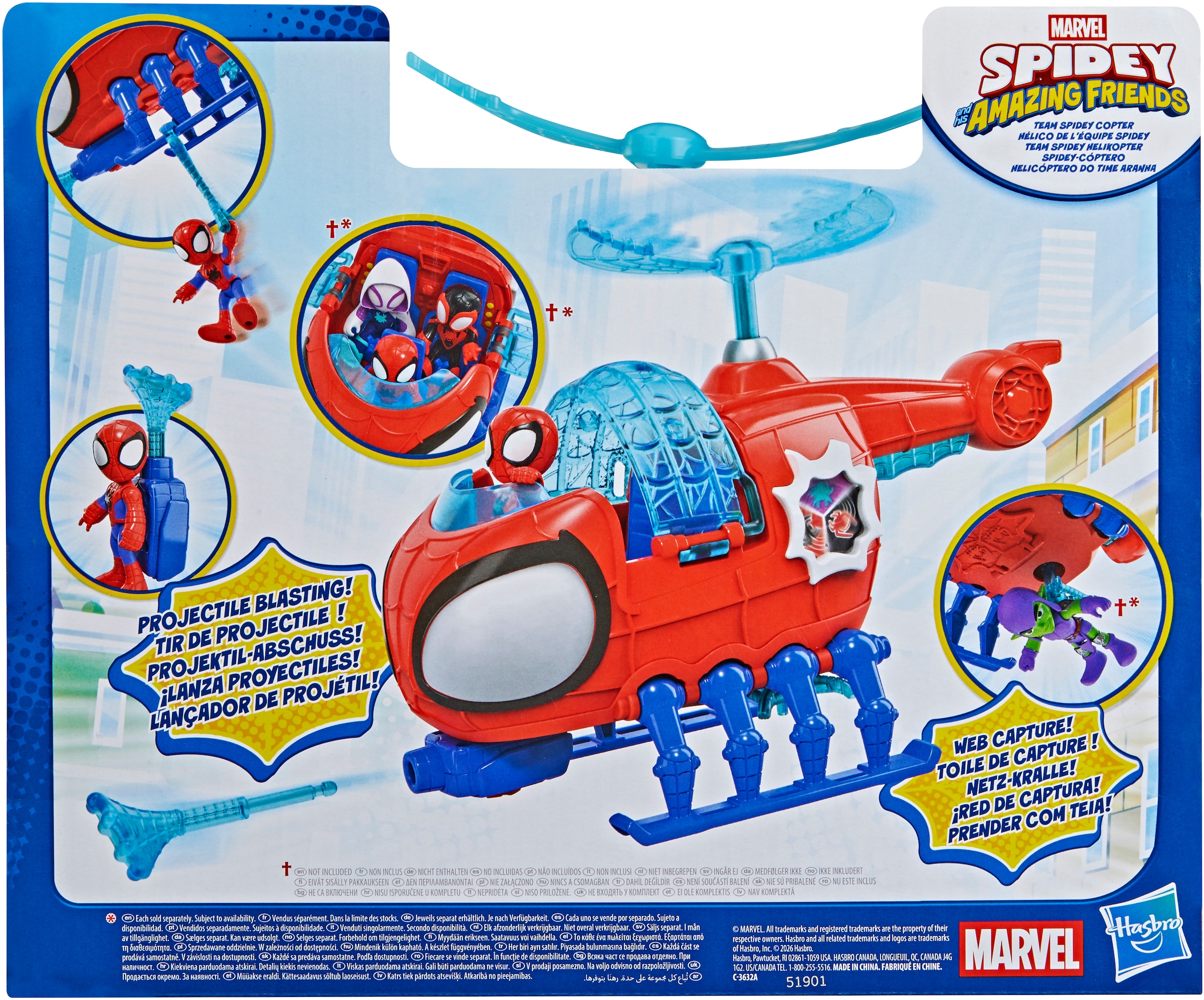 Hasbro Spielzeug-Hubschrauber »Spidey und seine Super-Freunde Team Spidey Helikopter«
