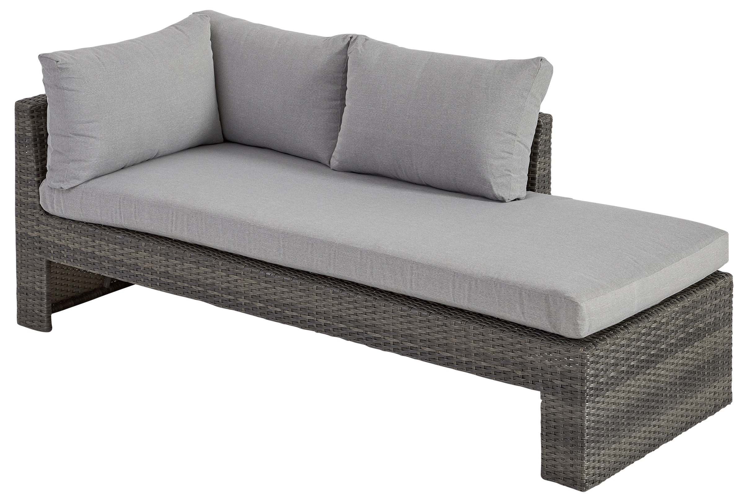 KONIFERA Gartenlounge-Set »Parga«, (Set, 4 tlg.: 2x Sofa, 2x Tisch), verstellbares Kopfteil, inkl. Auflagen