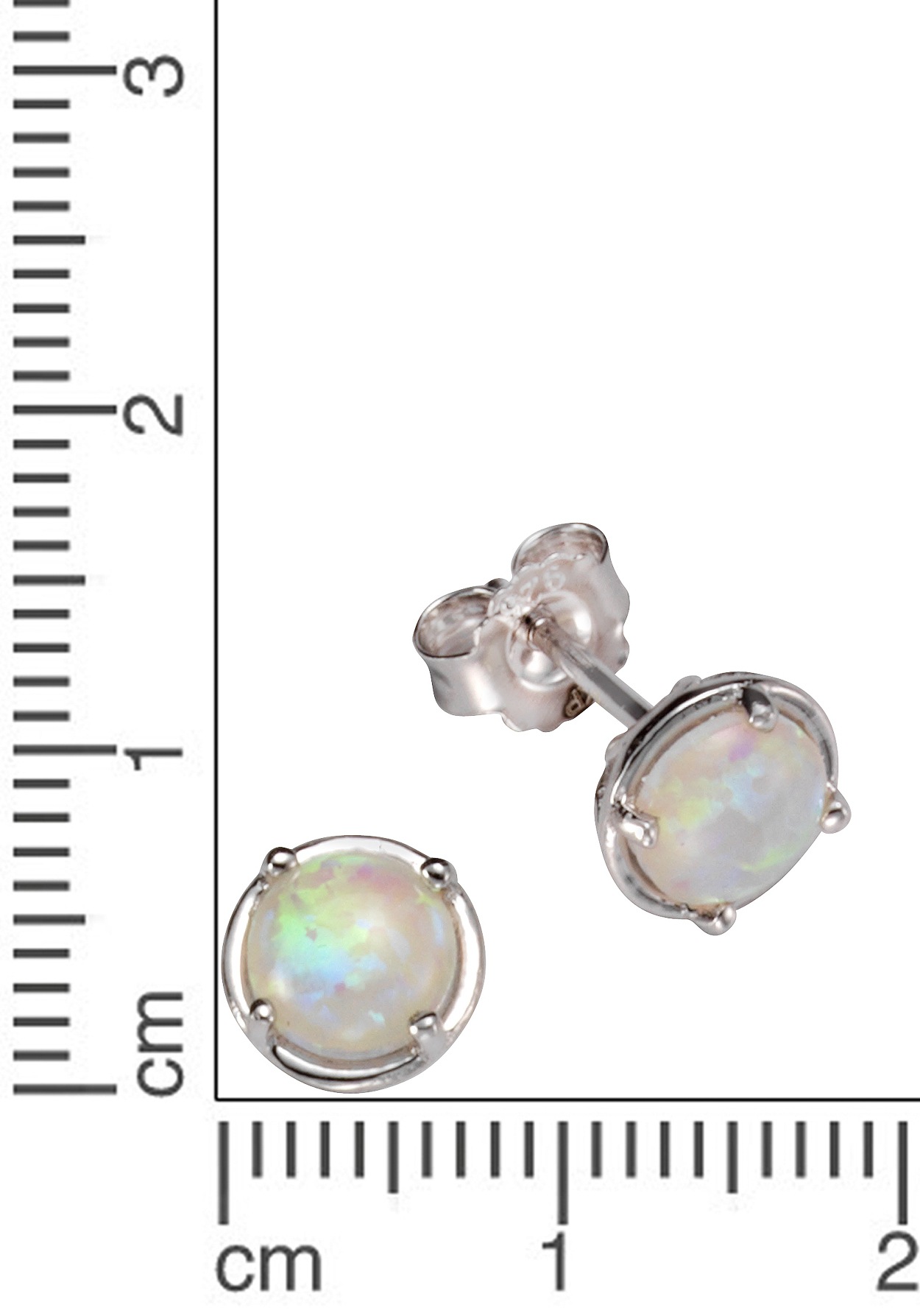 Firetti Paar Ohrstecker »Schmuck Geschenk Silber 925 Ohrschmuck Edelstein Opal«, mit Opal (synth.)
