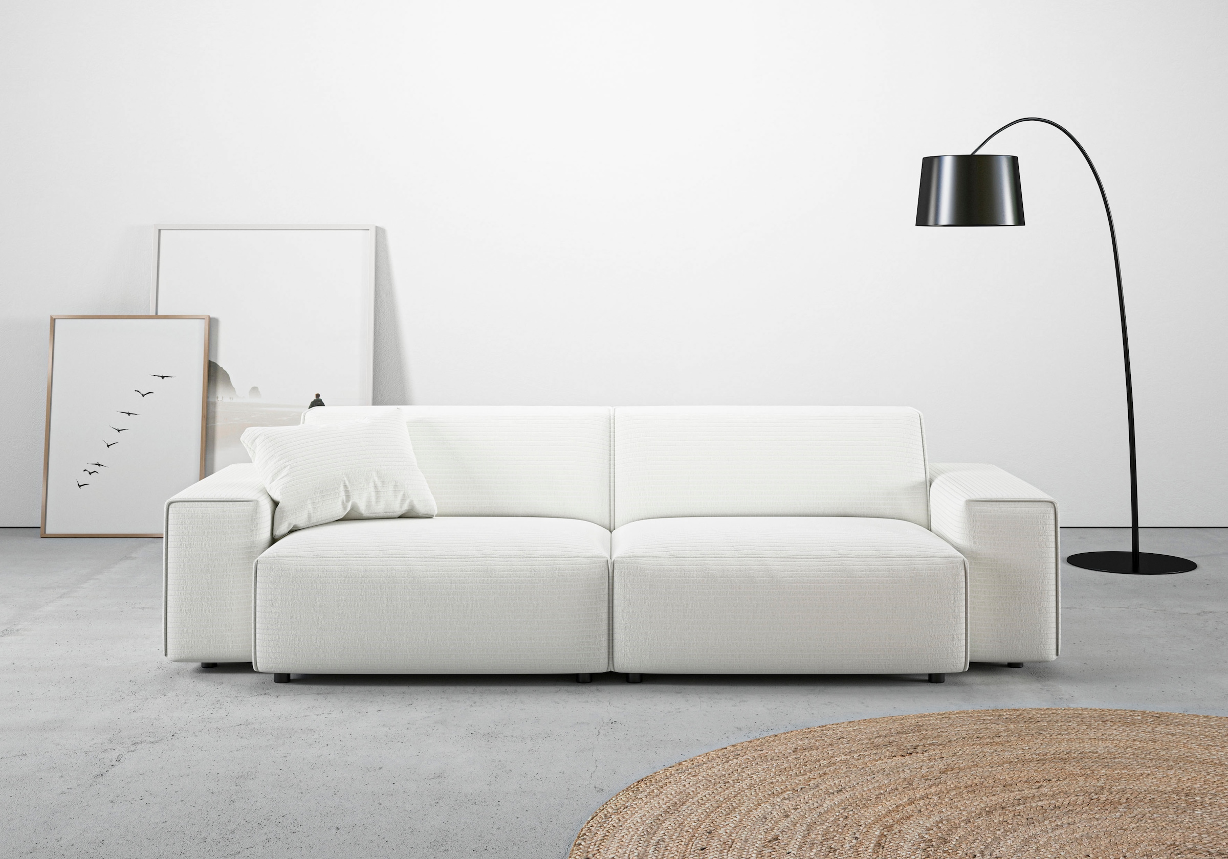 Home affaire Big-Sofa »Glimminge auch in Breitcord, Feincord + Easy care-Be günstig online kaufen