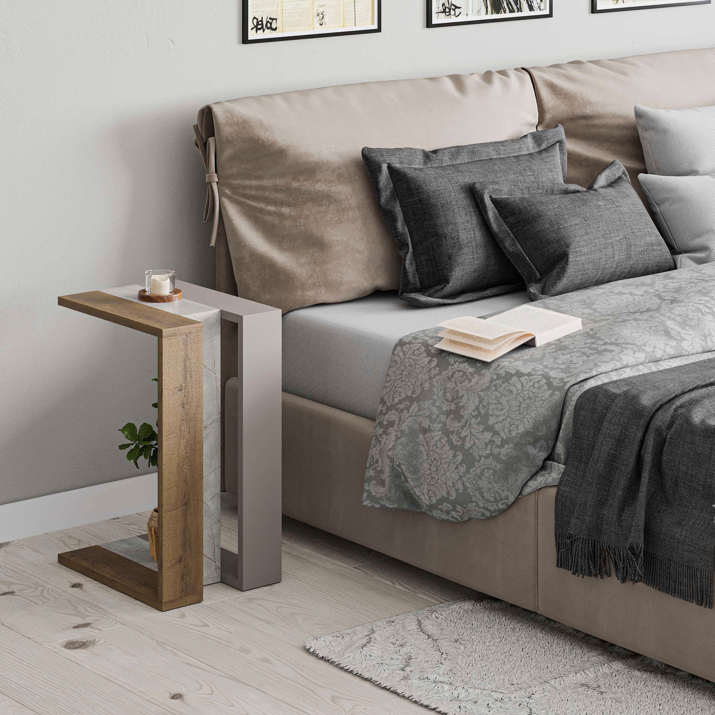 Decortie Beistelltisch »MUJU BEISTELLTISCH«, (Packung, 1 St.), Leichte Montage, Lagerung, Platzsparend