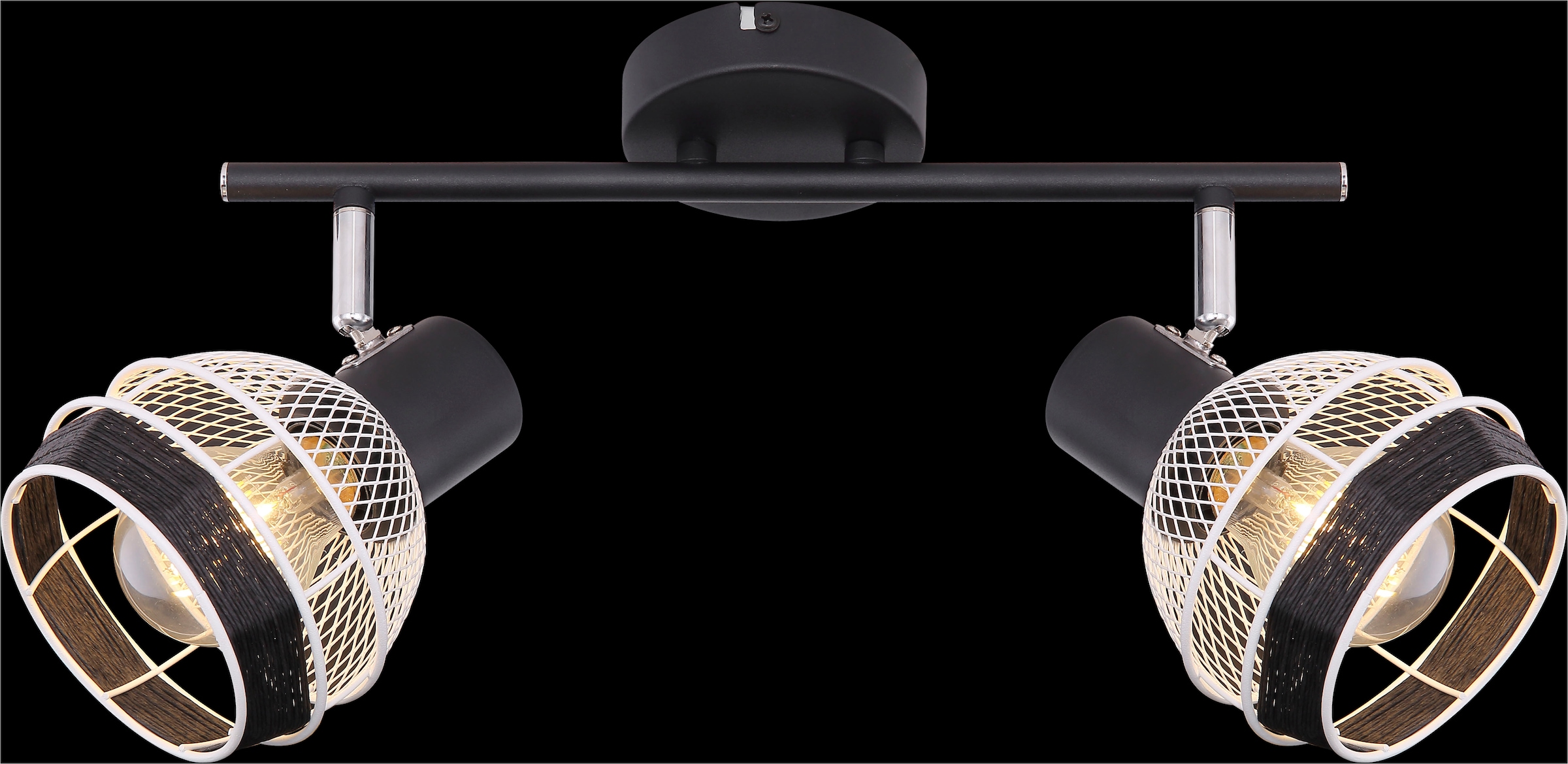 GLOBO LIGHTING Deckenstrahler »GRIDDY« E27 1 Stk. Spot Deckenspot Flur Schlafzimmer Wohnzimmer