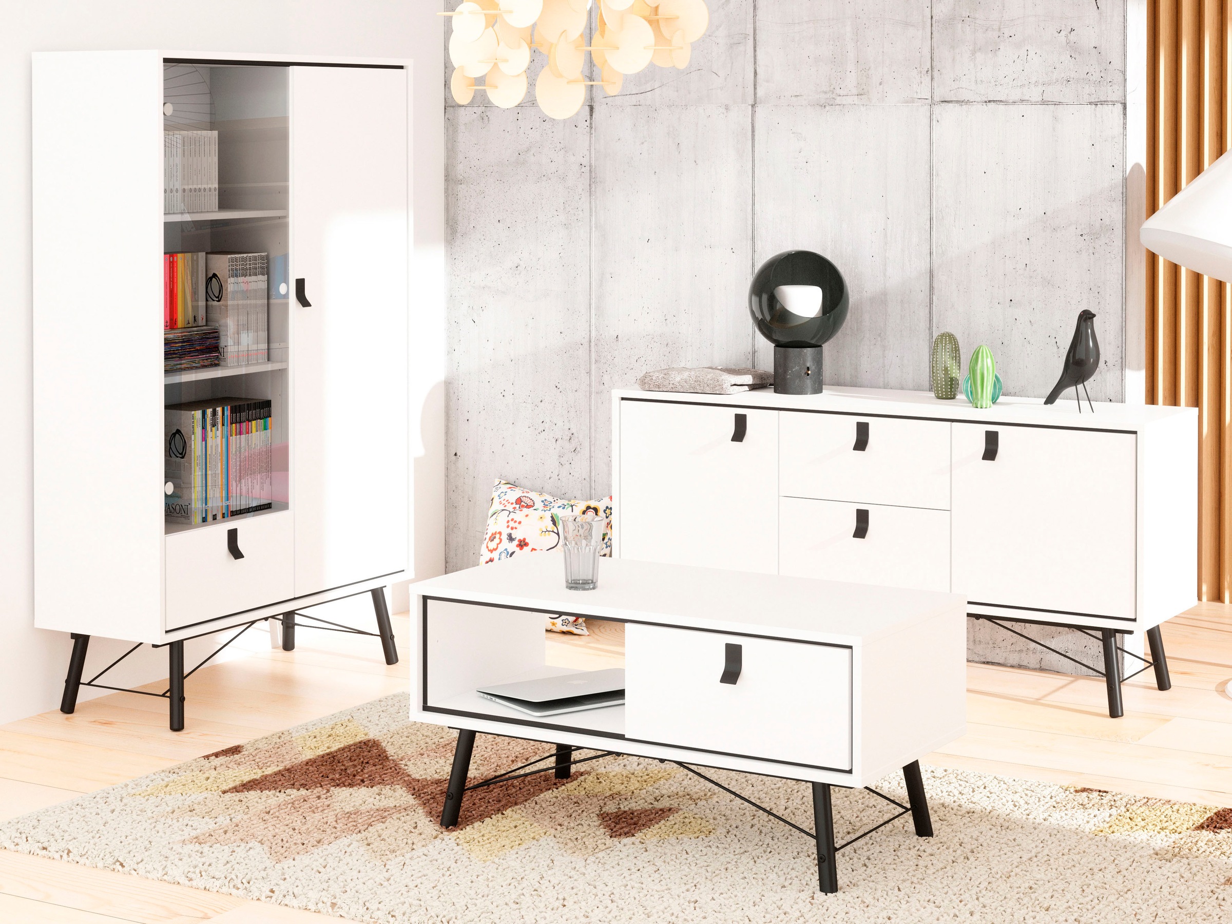andas Sideboard »Ry Aufbewahrung, Schubladenschrank,«, Breite 150 cm, Höhe 72 cm, Kommode mit 2 Türen und 2 Schubläden