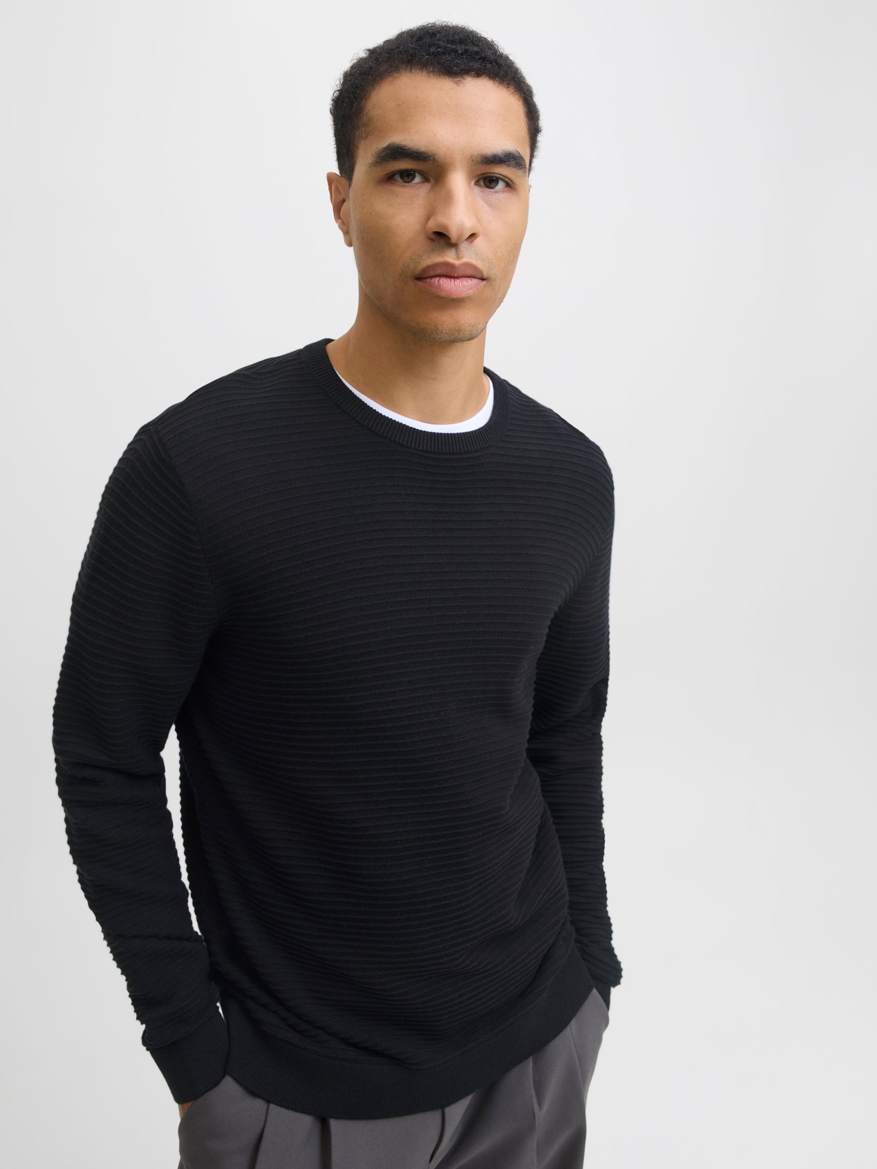 Jack & Jones Rundhalspullover »JJOTTO KNIT CREW NECK AW25«