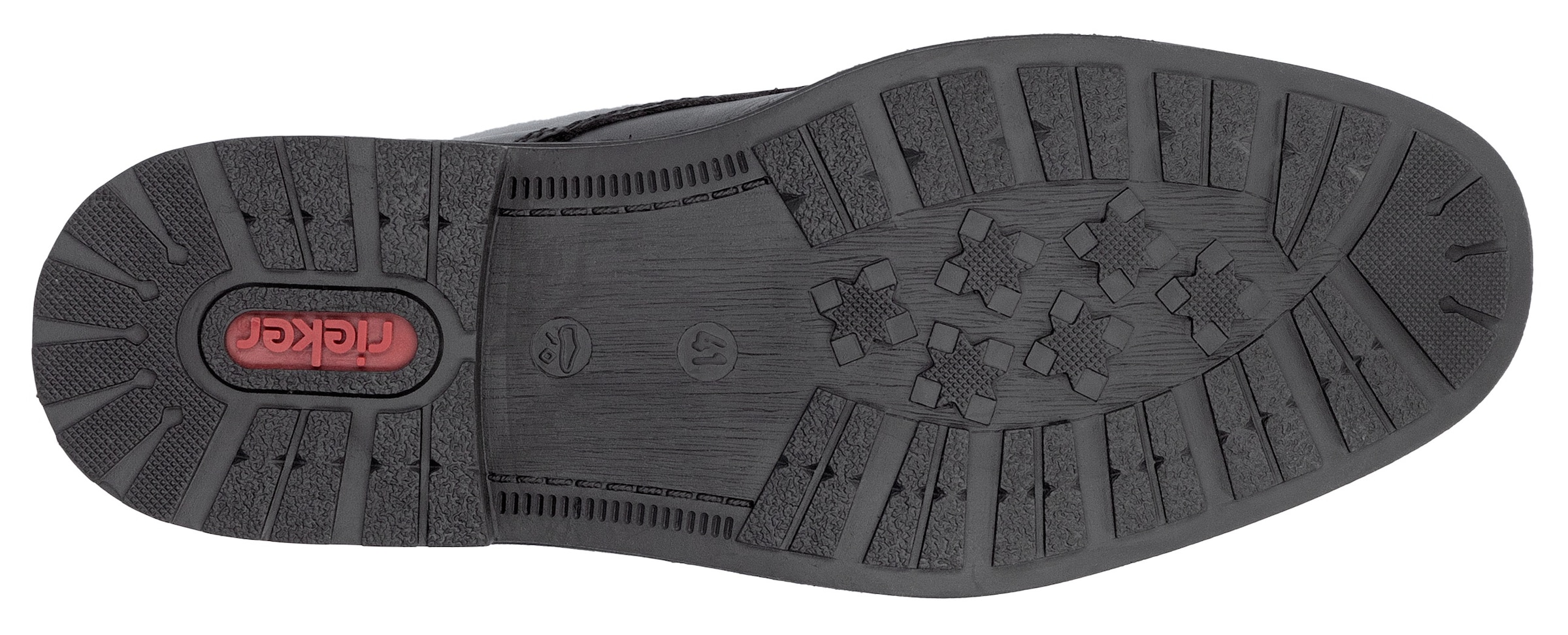 Rieker Schnürstiefelette, Schnürboots, Business-Schnürer, Stiefelette mit weicher Decksohle