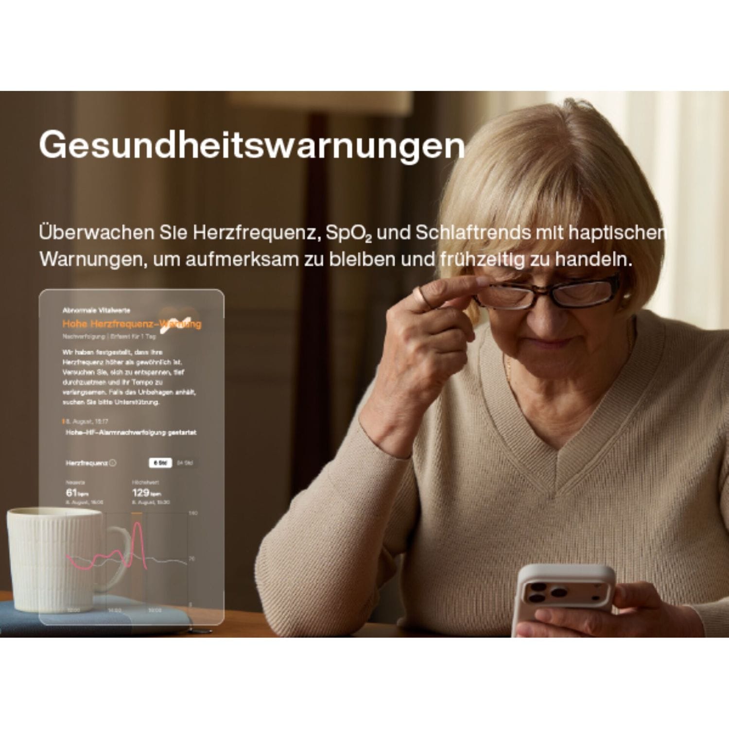 RingConn Smart Ring »Gen3 - smarter Begleiter für Gesundheit, Fitness und Regeneration« bis zu 14 Tage Akku • Gratis-App ohne Abo • Vibrationsfunktion