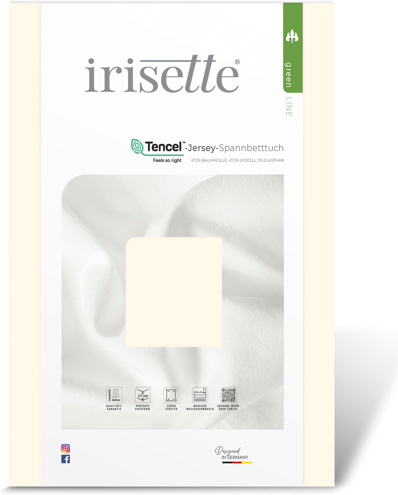 Irisette Spannbettlaken »Erba 30« glatt