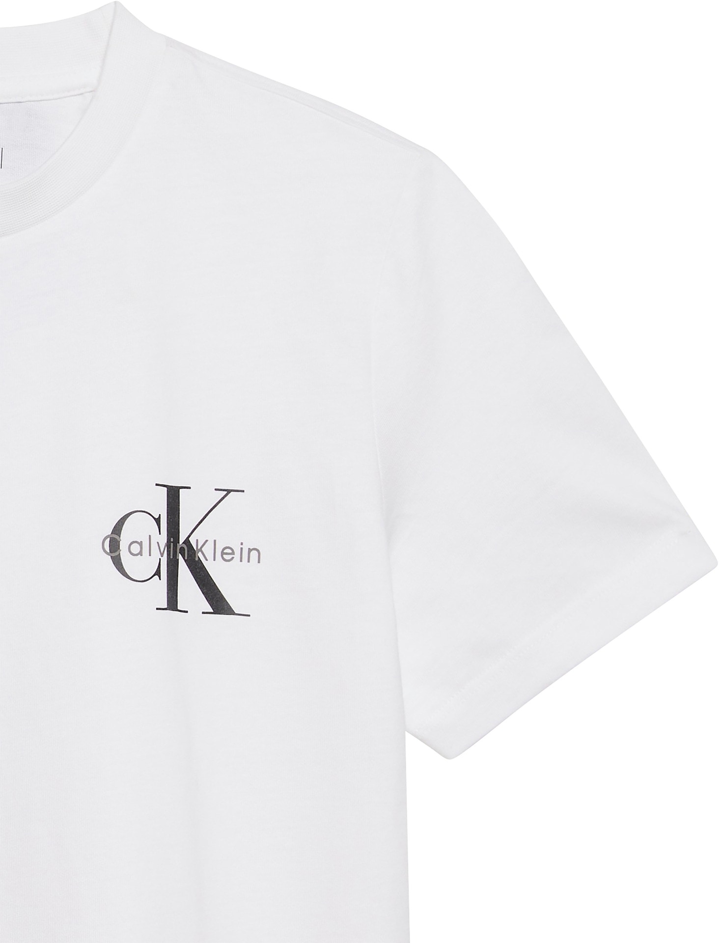 Calvin Klein Jeans T-Shirt »A- Logo CN 2 Pack Tee«, (Packung, 2er-Pack), Mit Rundhalsausschnitt