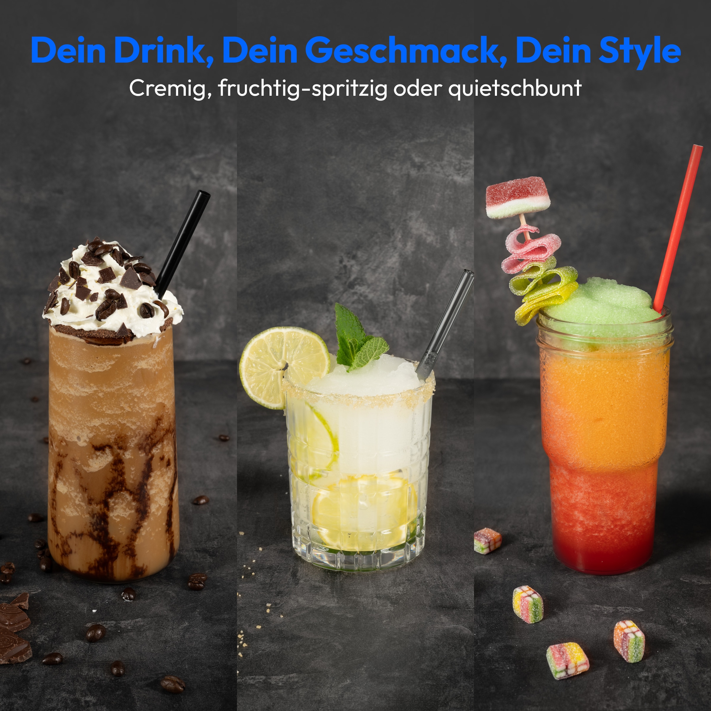 Medion® Slush-Eismaschine »LIFE MD12090 / Slush Ice Maker, 2,6 L Kapazität, Härtegradkontrolle«, 2,6 l, 200 W, 5 Programme, 30–60 Min. Zubereitungszeit, Kompressorkühlung