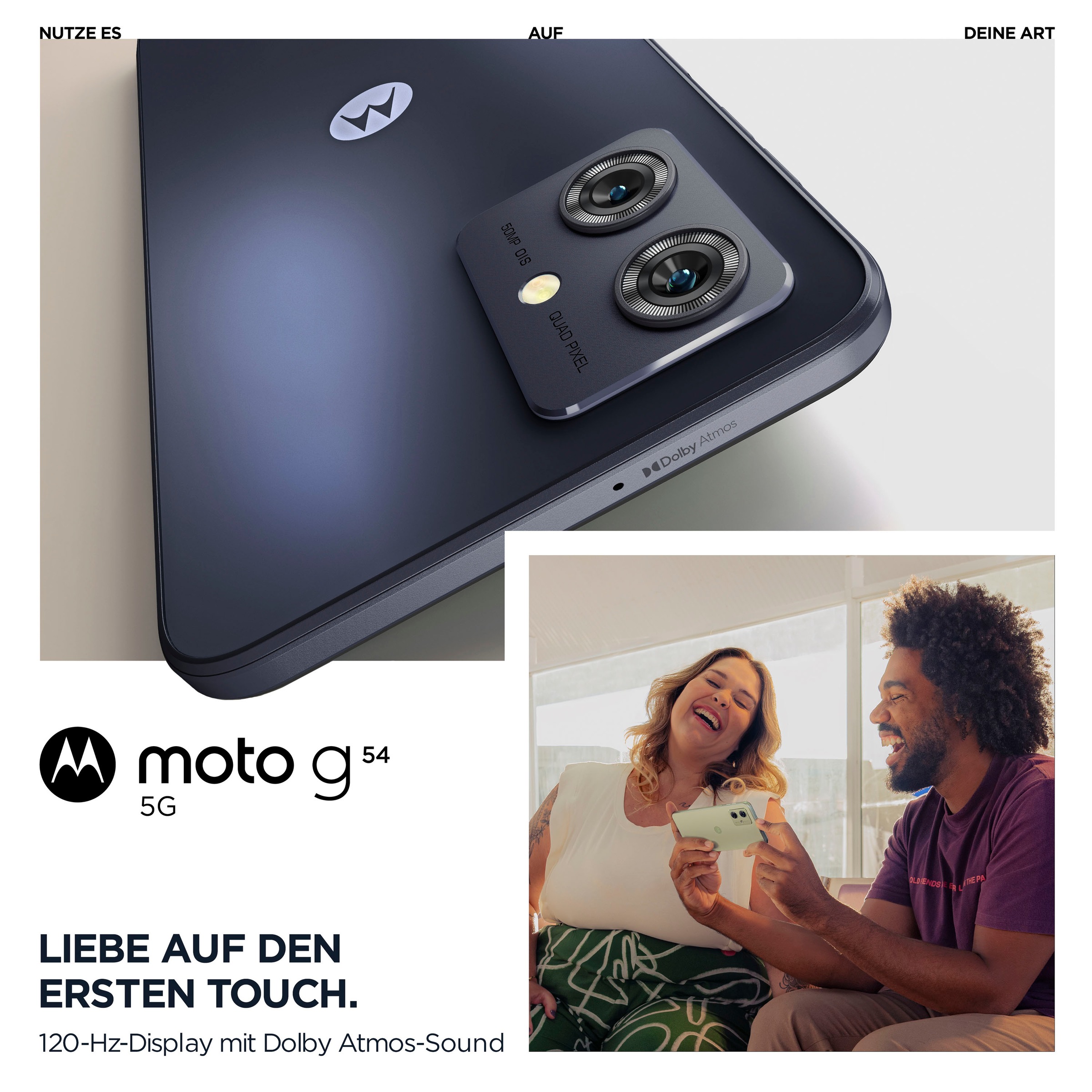 Motorola Smartphone »MOTOROLA MP mint g54«, grün, moto 16,51 auf GB cm/6,5 50 Speicherplatz, bestellen Kamera Zoll, 256 Raten